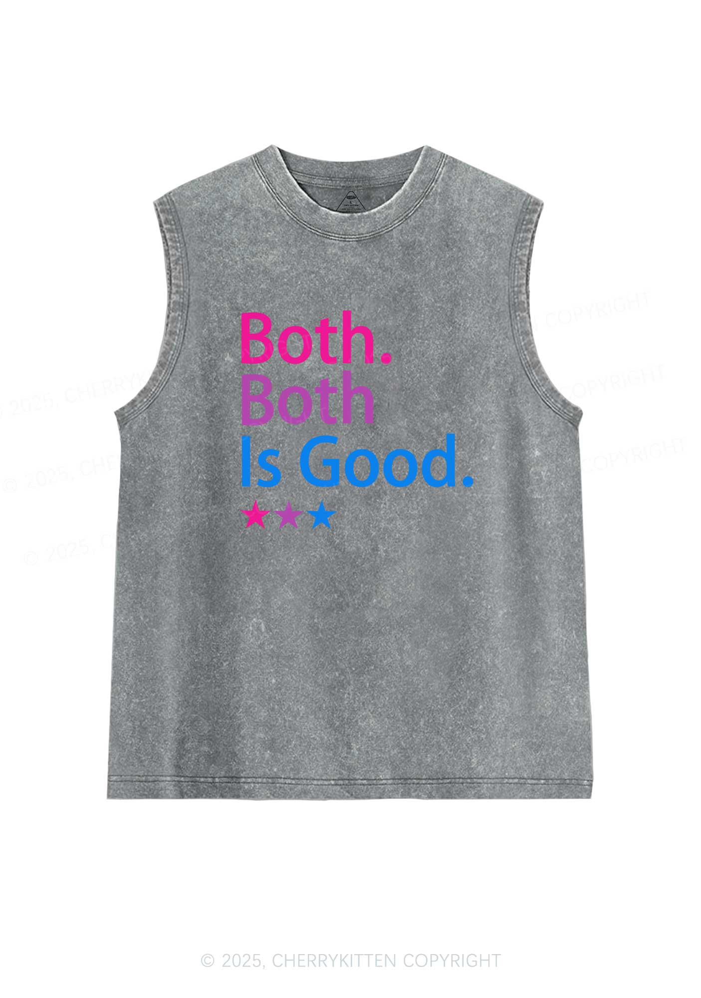 Both Is Good Pride Y2K Washed Muscle Tank Cherrykitten - Image 6