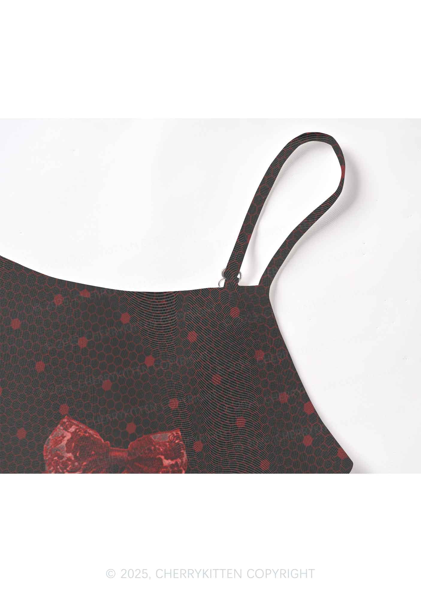 Bow Ties Y2K Mesh Cami Tank Cherrykitten - Image 4