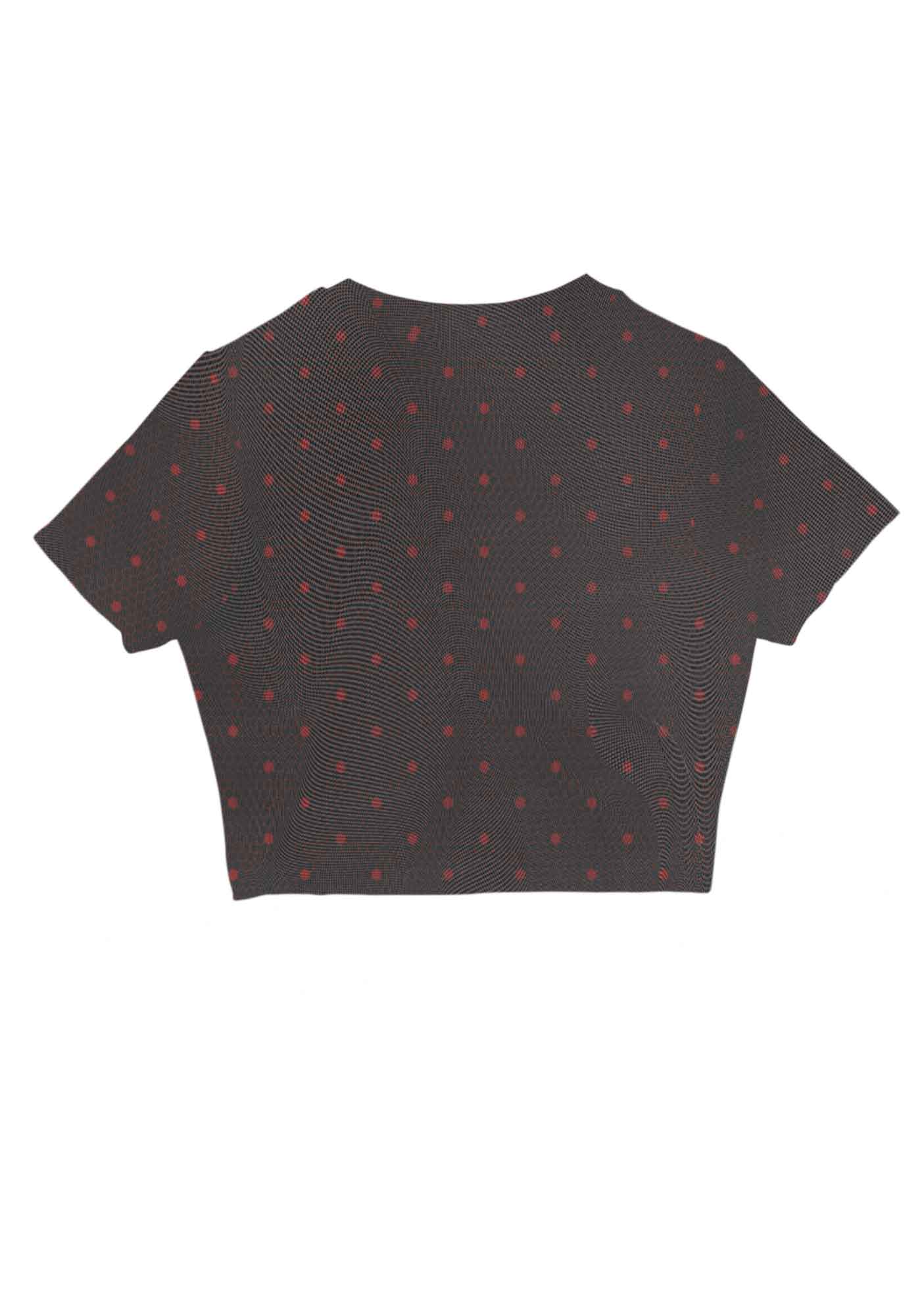 Bow Ties Y2K Mesh Crop Top Cherrykitten - Image 5