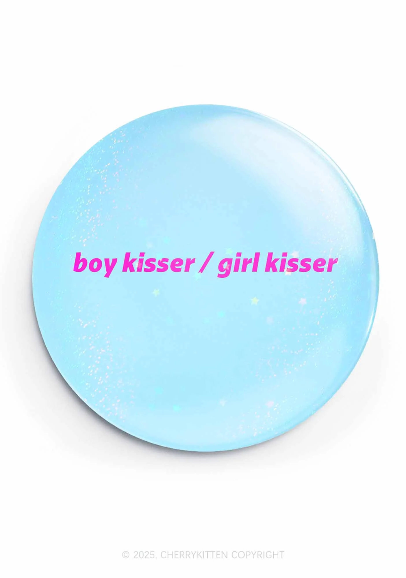 Boy Kisser Girl Kisser Pride 1Pc Y2K Pin Badge Cherrykitten - Image 2