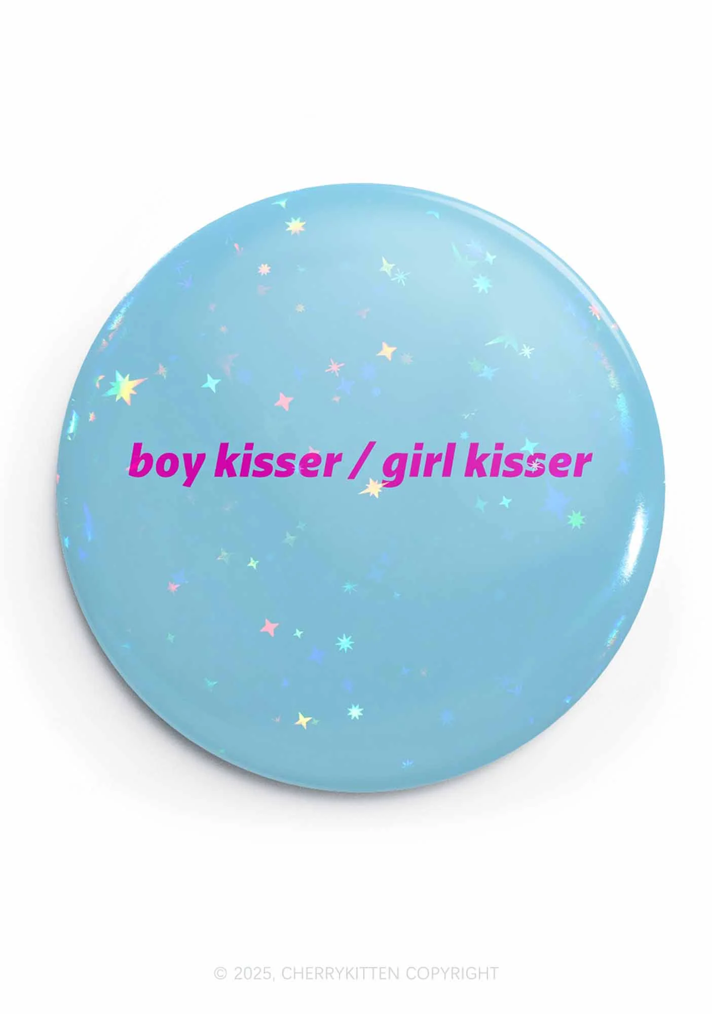 Boy Kisser Girl Kisser Pride 1Pc Y2K Pin Badge Cherrykitten - Image 3