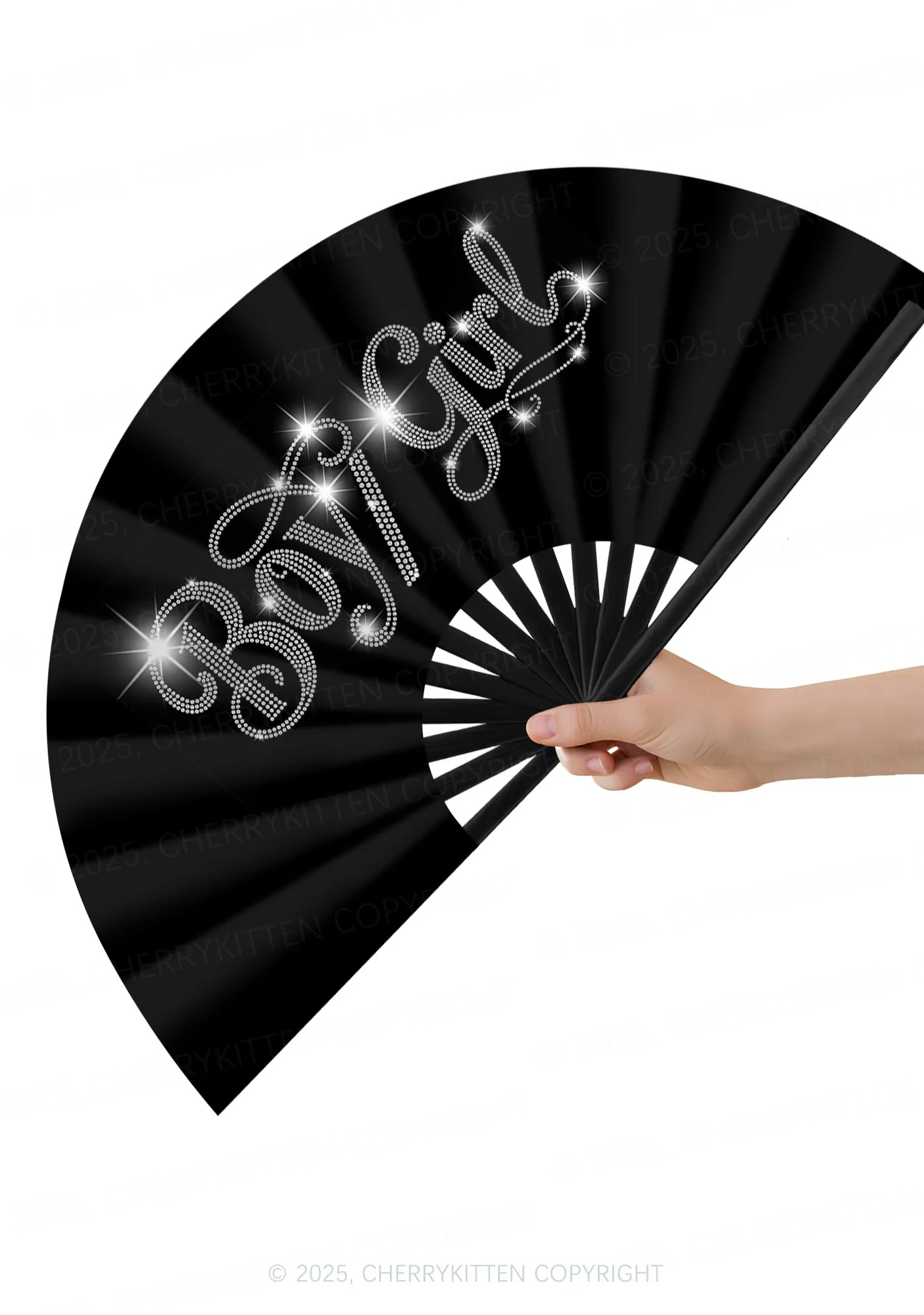 Boy Or Girl Pride Y2K Rave Hand Fan Cherrykitten - Image 2
