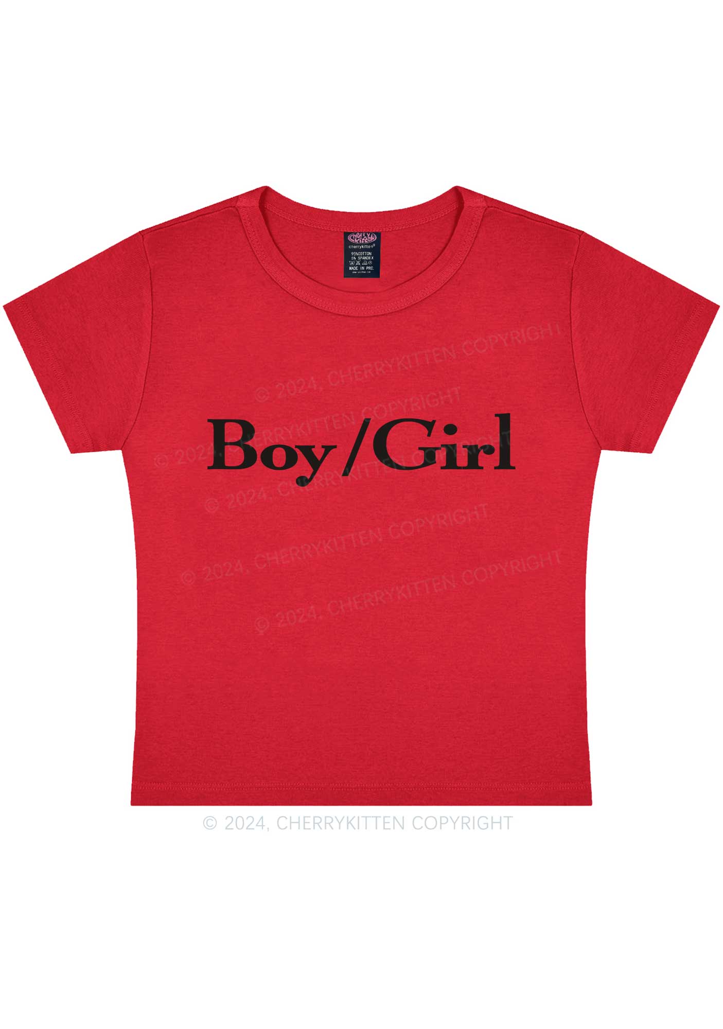 Boy Or Girl Y2K Baby Tee Cherrykitten - Image 5