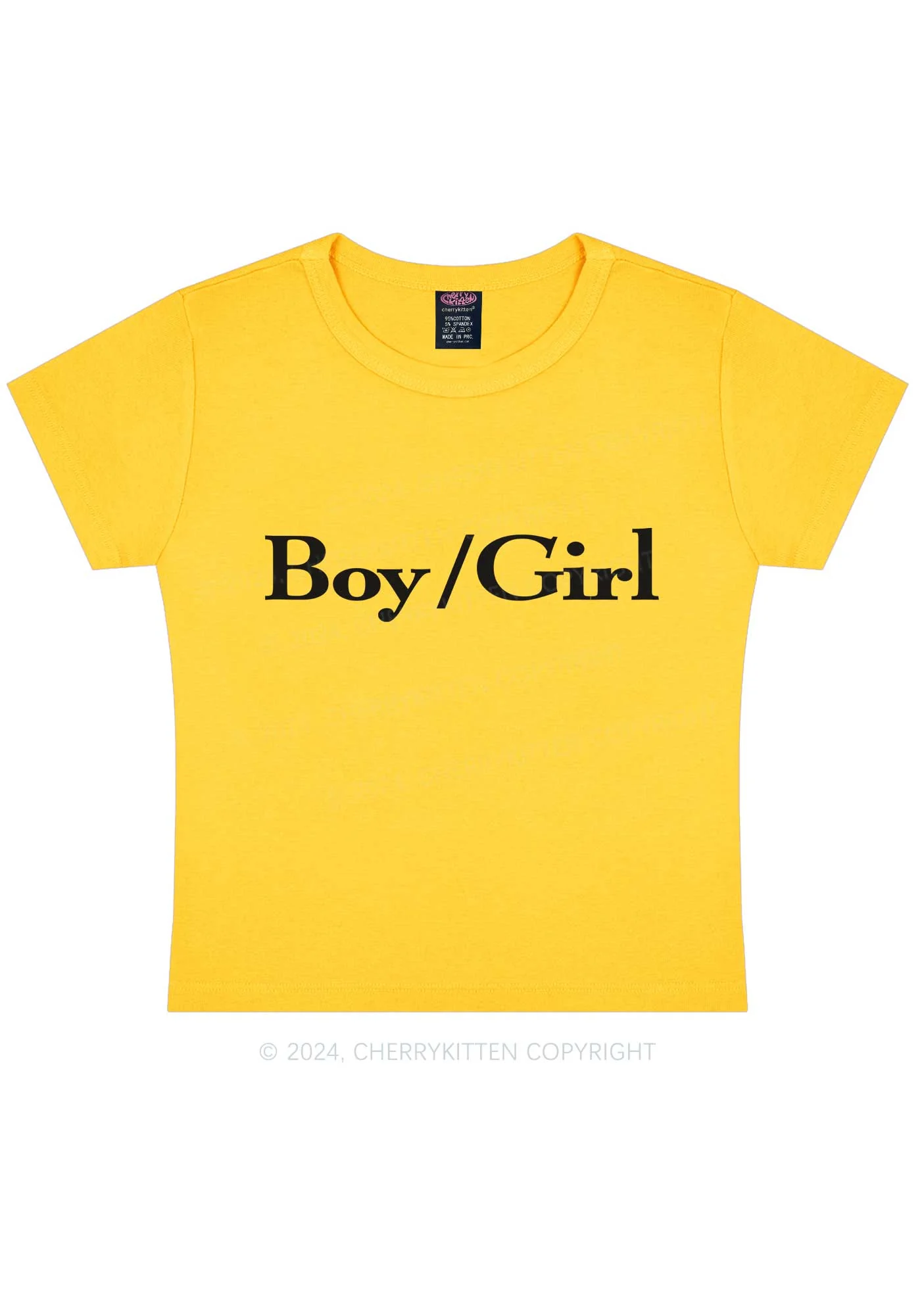 Boy Or Girl Y2K Baby Tee Cherrykitten - Image 8
