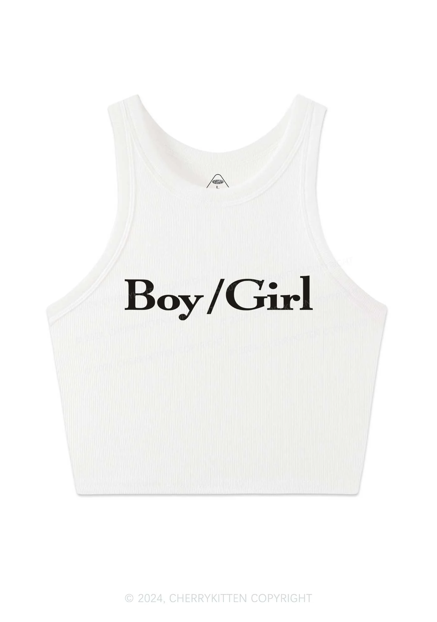Boy Or Girl Y2K Crop Tank Top Cherrykitten - Image 4