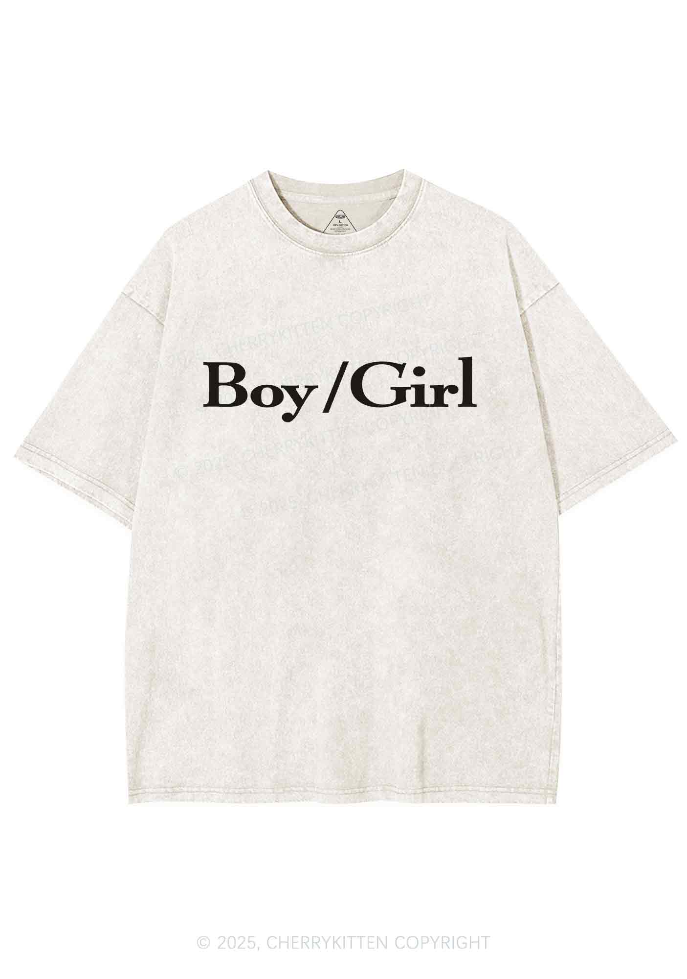 Boy Or Girl Y2K Washed Tee Cherrykitten - Image 5