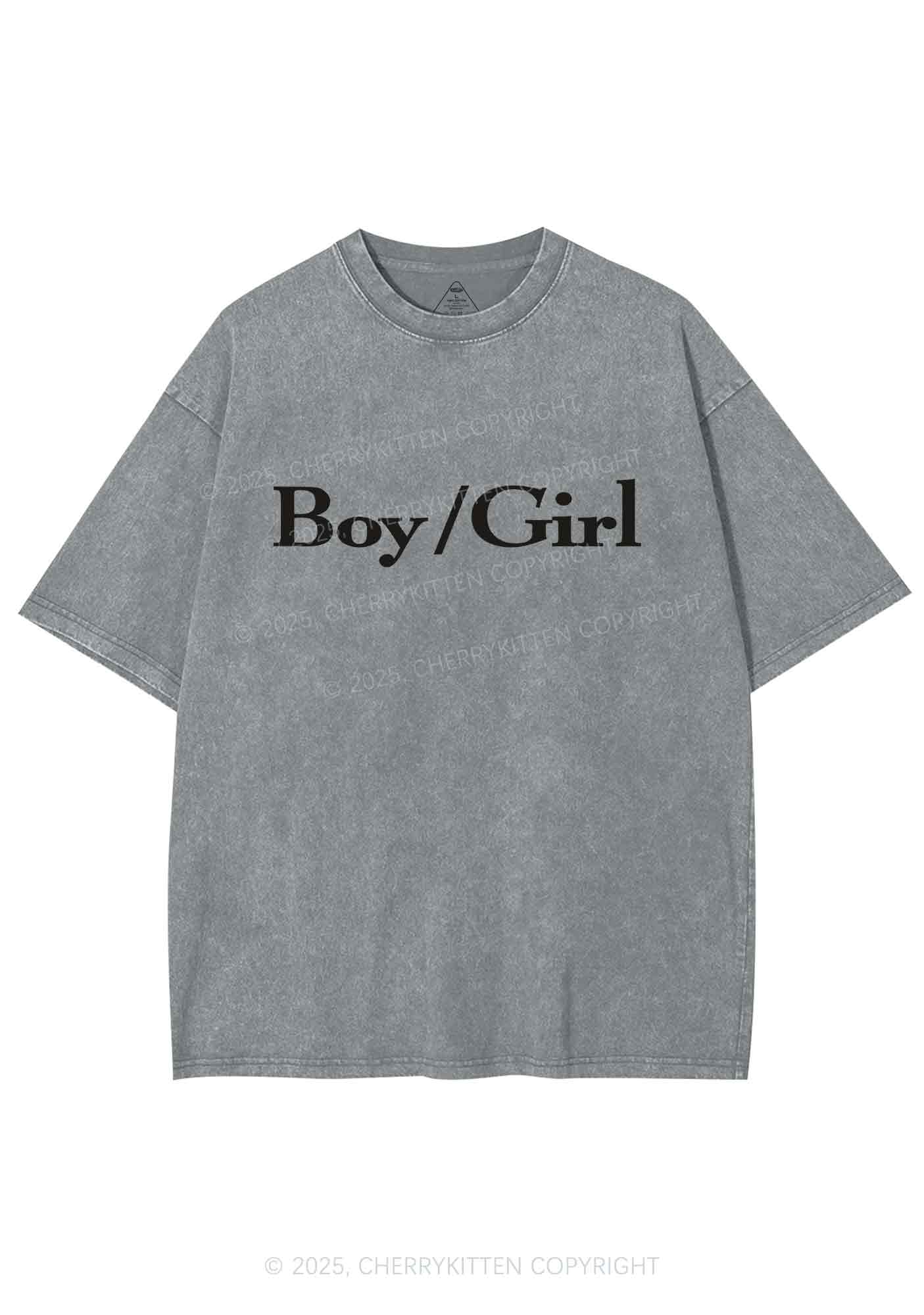 Boy Or Girl Y2K Washed Tee Cherrykitten - Image 6