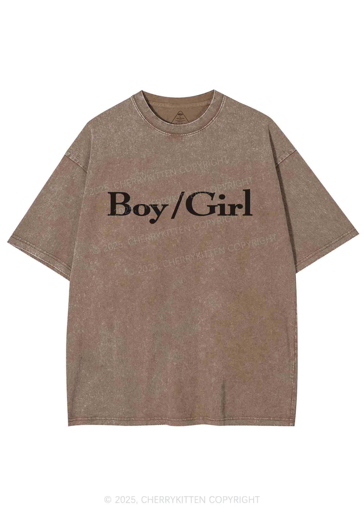 Boy Or Girl Y2K Washed Tee Cherrykitten - Image 7
