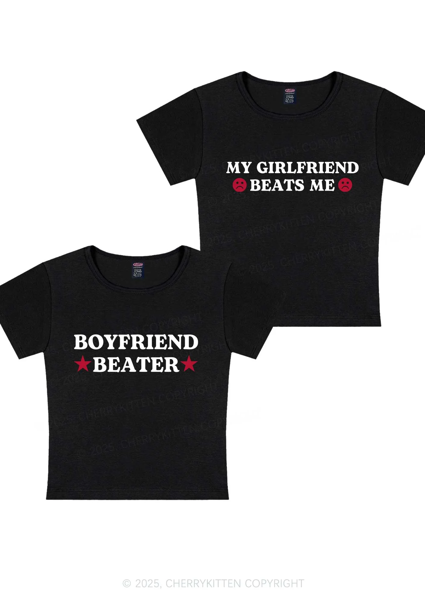Boyfriend Beater Y2K Valentine's Day Baby Tee Cherrykitten - Image 4