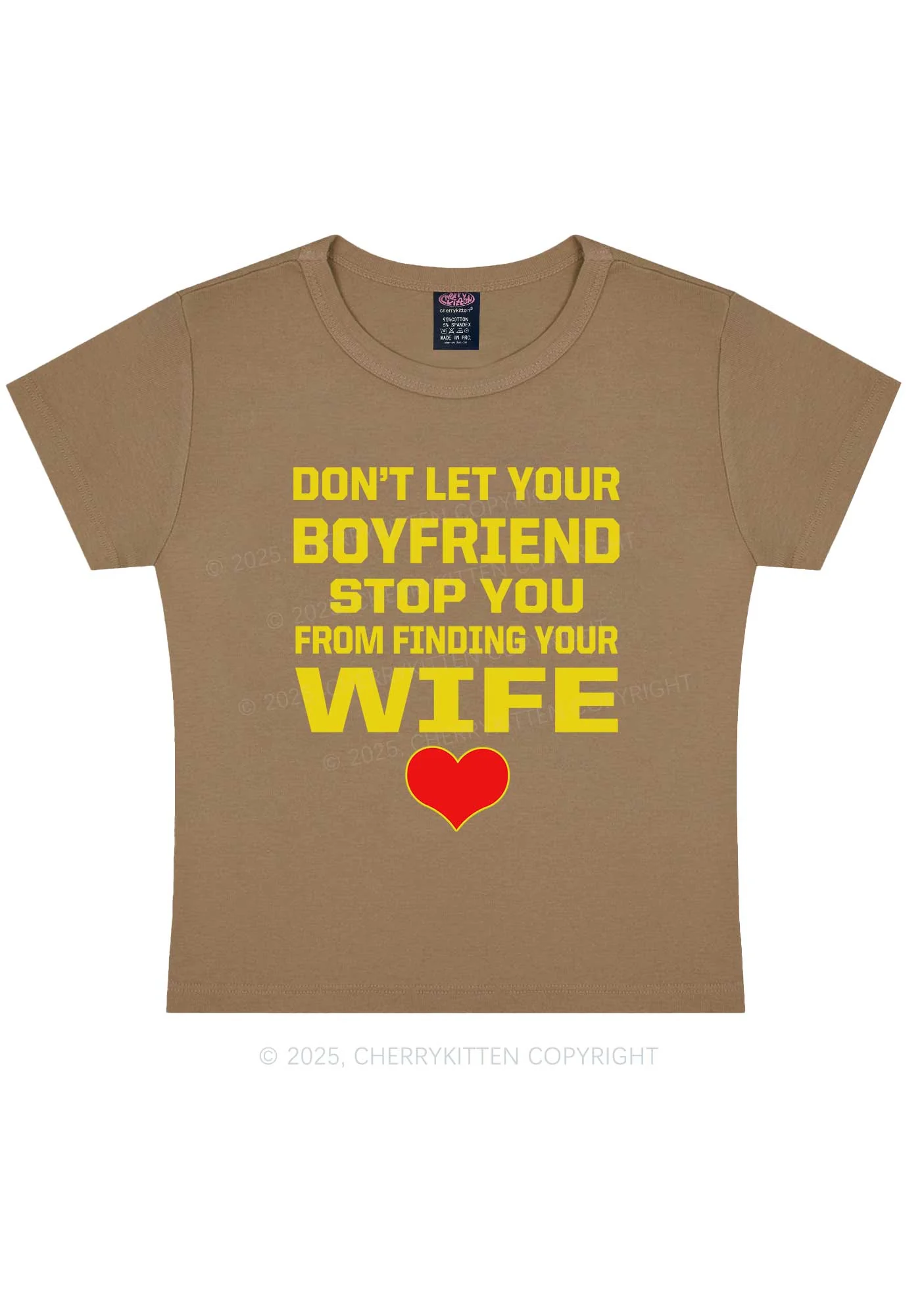 Boyfriend Wife Pride Y2K Baby Tee Cherrykitten - Image 11