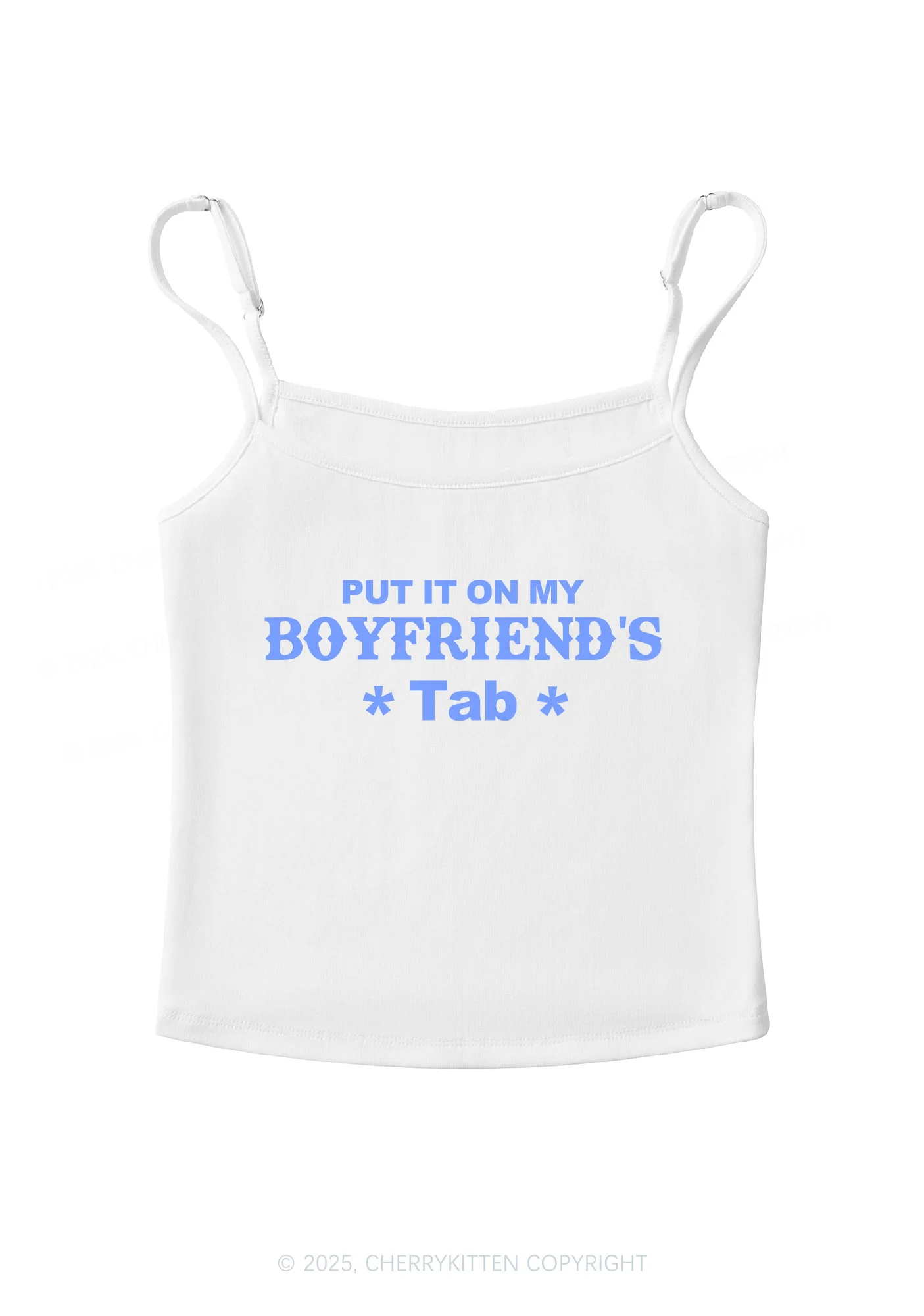 Boyfriends Tab Y2K Spaghetti Strap Cami Cherrykitten - Image 3
