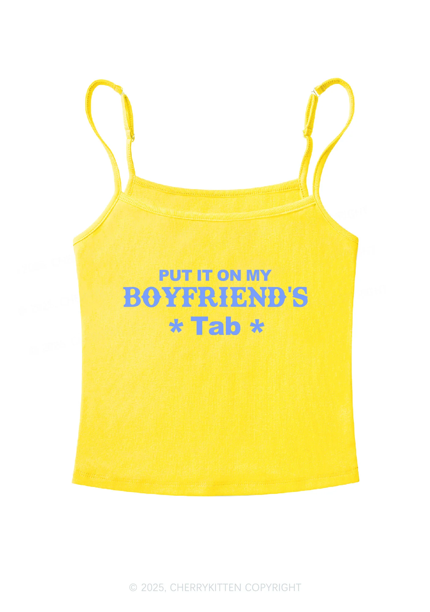 Boyfriends Tab Y2K Spaghetti Strap Cami Cherrykitten - Image 6