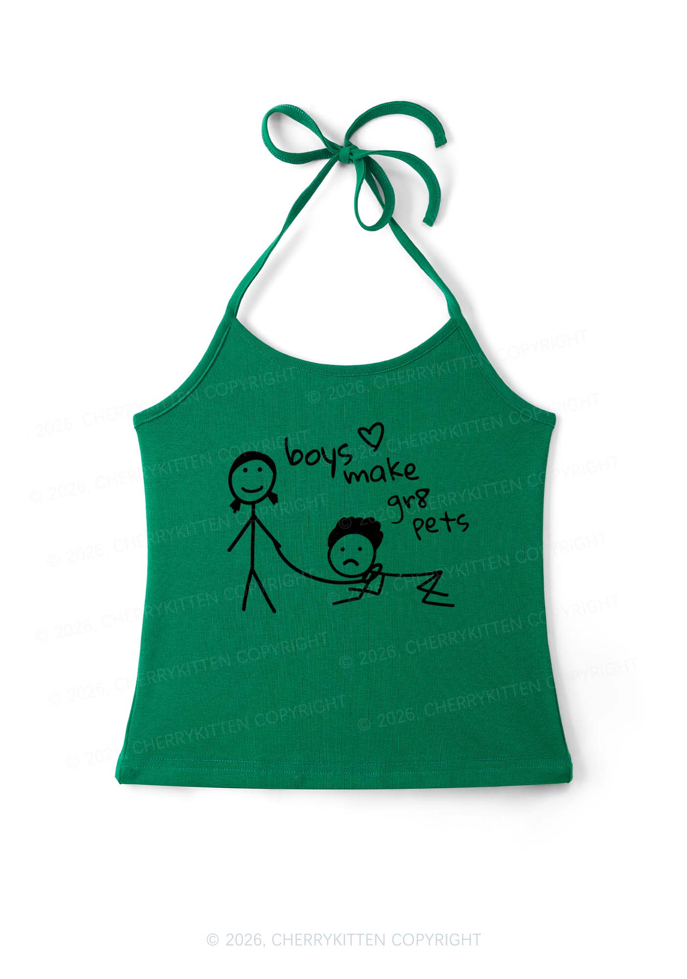 Boys Make Gr8 Pets Y2K Halter Neck Cami Cherrykitten - Image 11