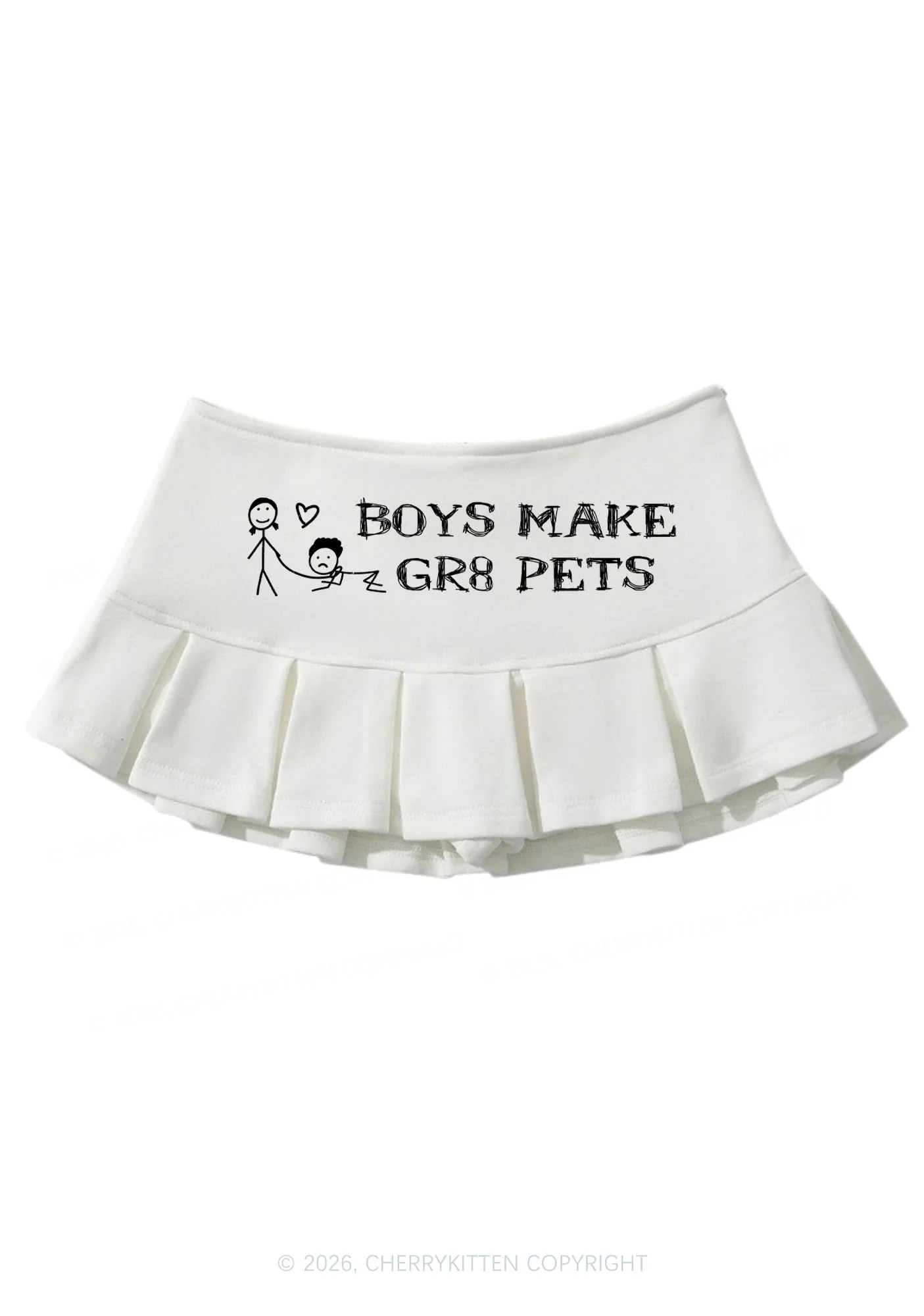 Boys Make Gr8 Pets Y2K Mini Pleated Skirts Cherrykitten - Image 3