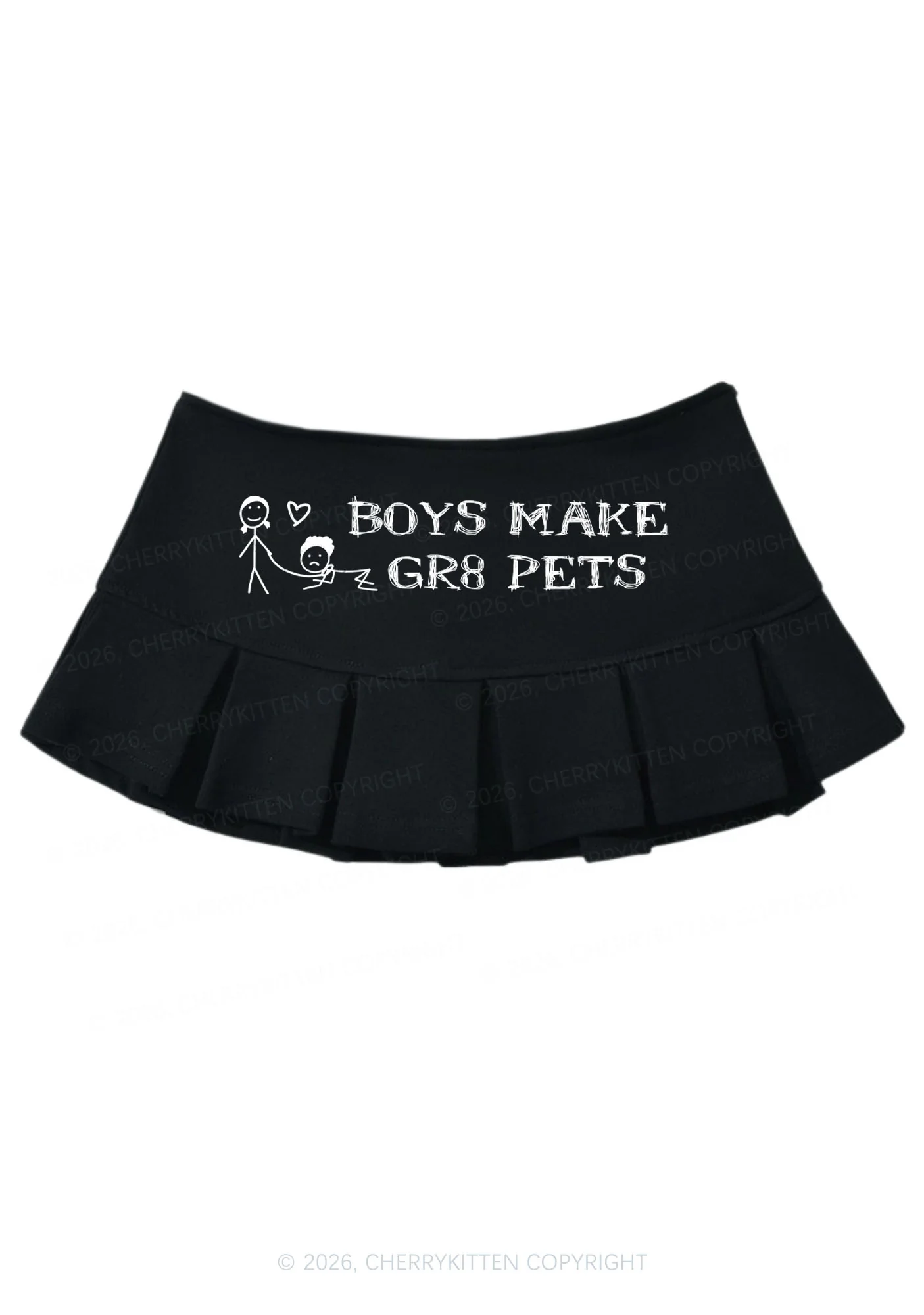 Boys Make Gr8 Pets Y2K Mini Pleated Skirts Cherrykitten - Image 4