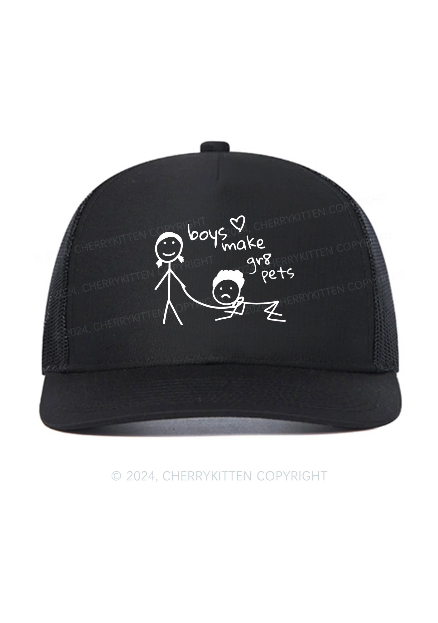 Boys Make Gr8 Pets Y2K Trucker Mesh Hat Cherrykitten - Image 2