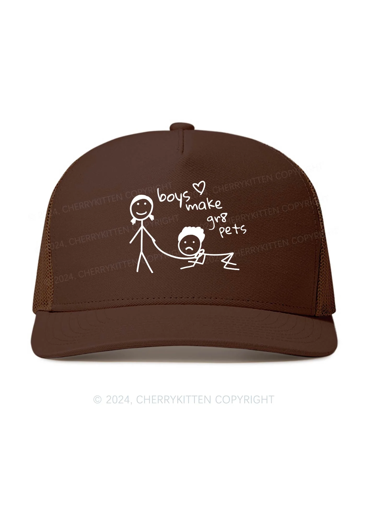 Boys Make Gr8 Pets Y2K Trucker Mesh Hat Cherrykitten - Image 4