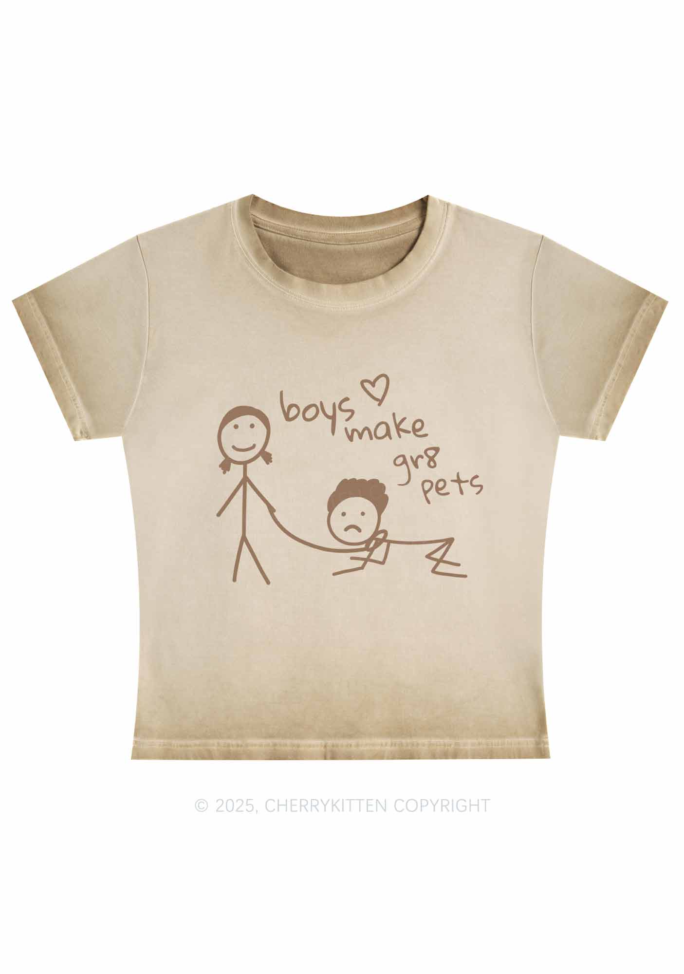 Boys Make Gr8 Pets Y2K Vintage Classic Tee Cherrykitten - Image 2