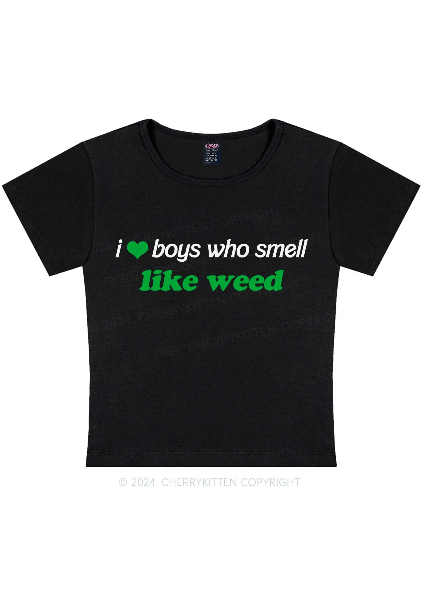 Boys Smell Like Wxxd Y2K Baby Tee Cherrykitten - Image 4