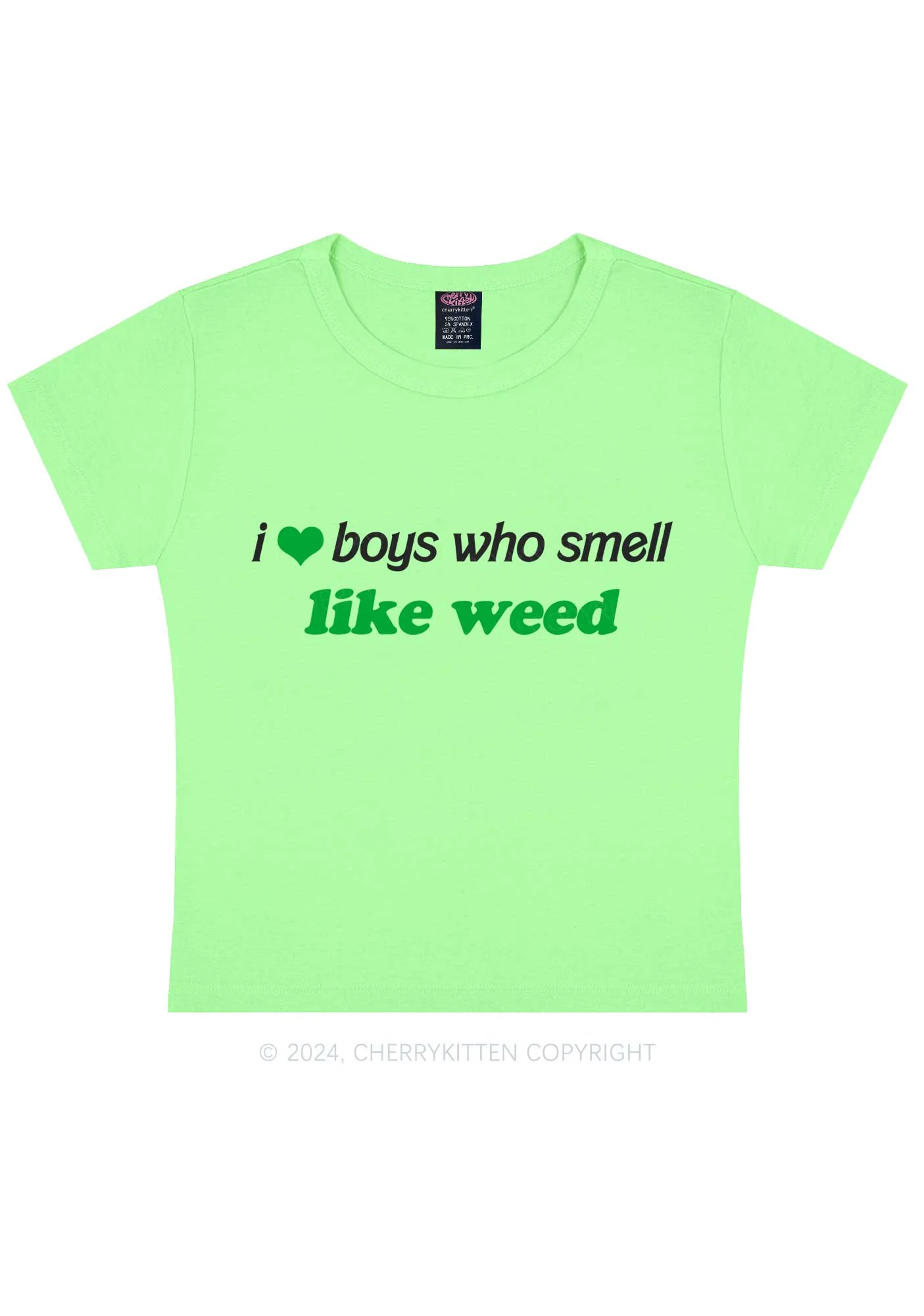 Boys Smell Like Wxxd Y2K Baby Tee Cherrykitten - Image 6