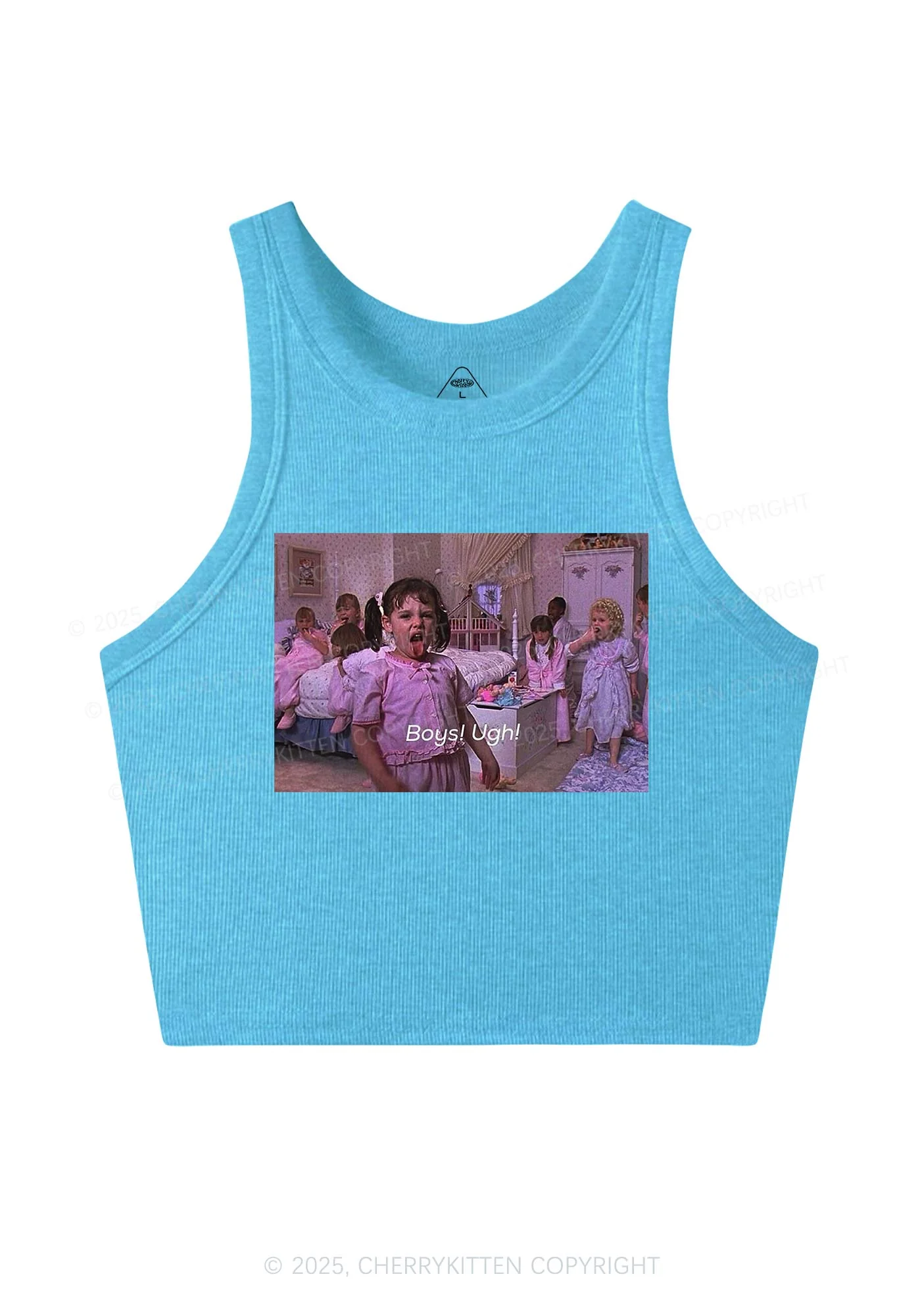 Boys Ugh Y2K Crop Tank Top Cherrykitten - Image 4