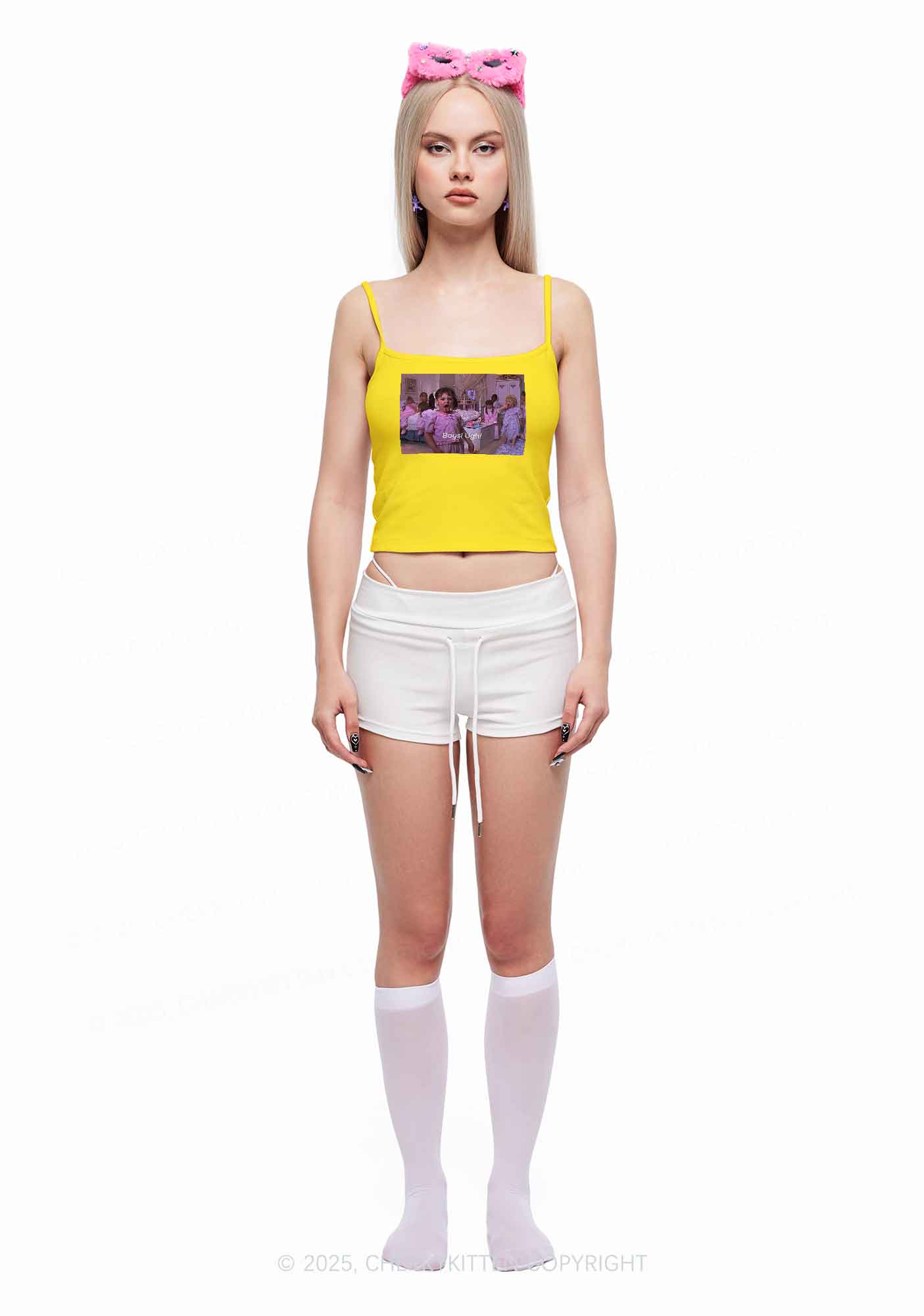 Boys Ugh Y2K Spaghetti Strap Cami Cherrykitten - Image 2