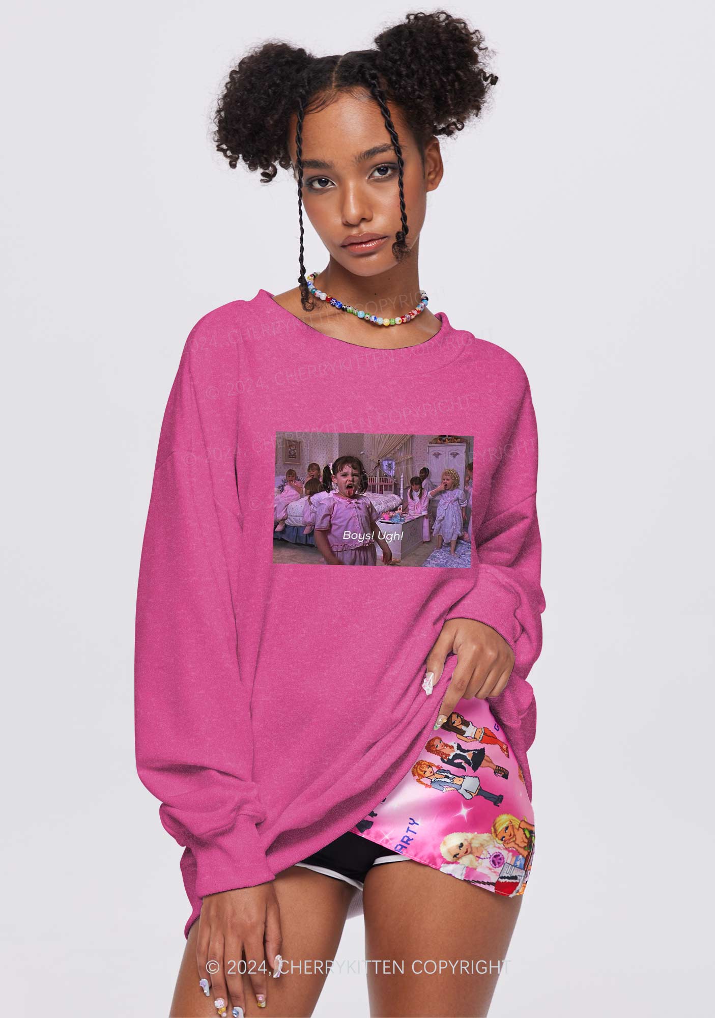 Boys Ugh Y2K Washed Sweatshirts Cherrykitten - Image 2