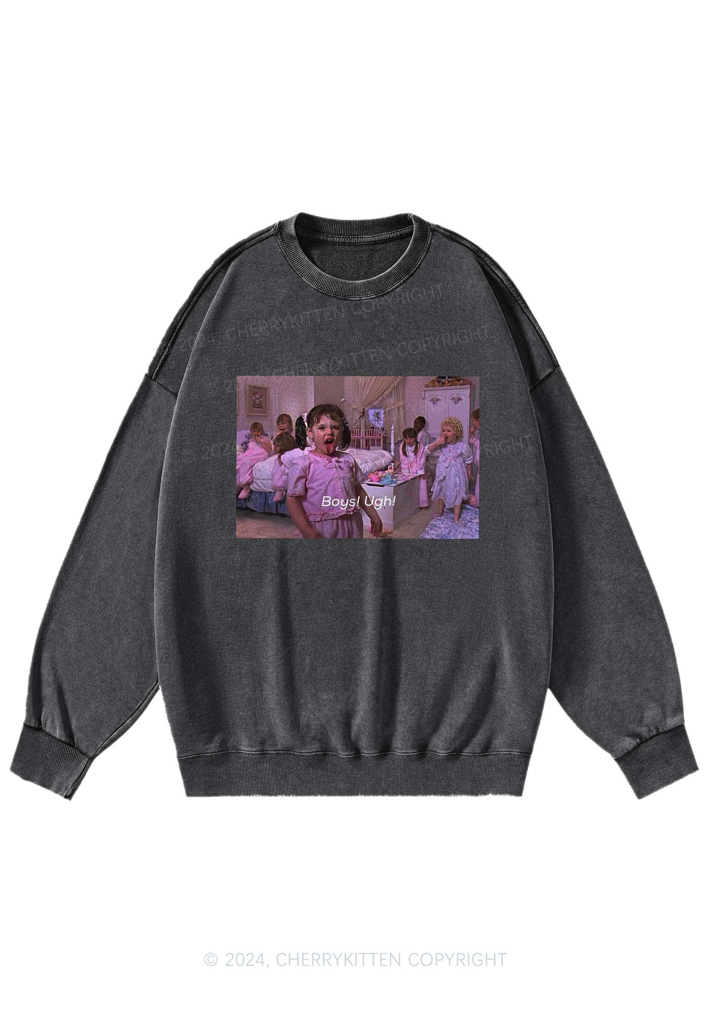 Boys Ugh Y2K Washed Sweatshirts Cherrykitten - Image 3