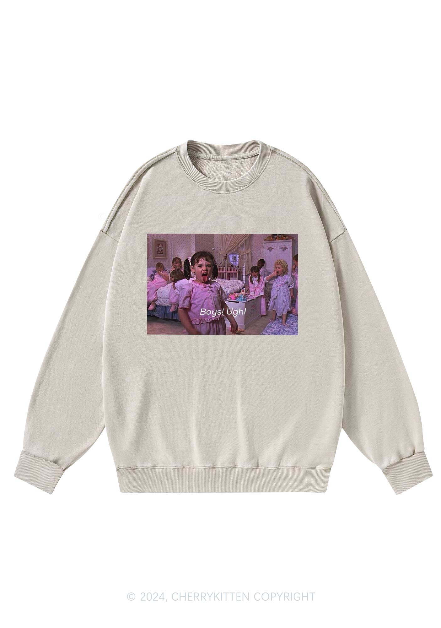 Boys Ugh Y2K Washed Sweatshirts Cherrykitten - Image 4
