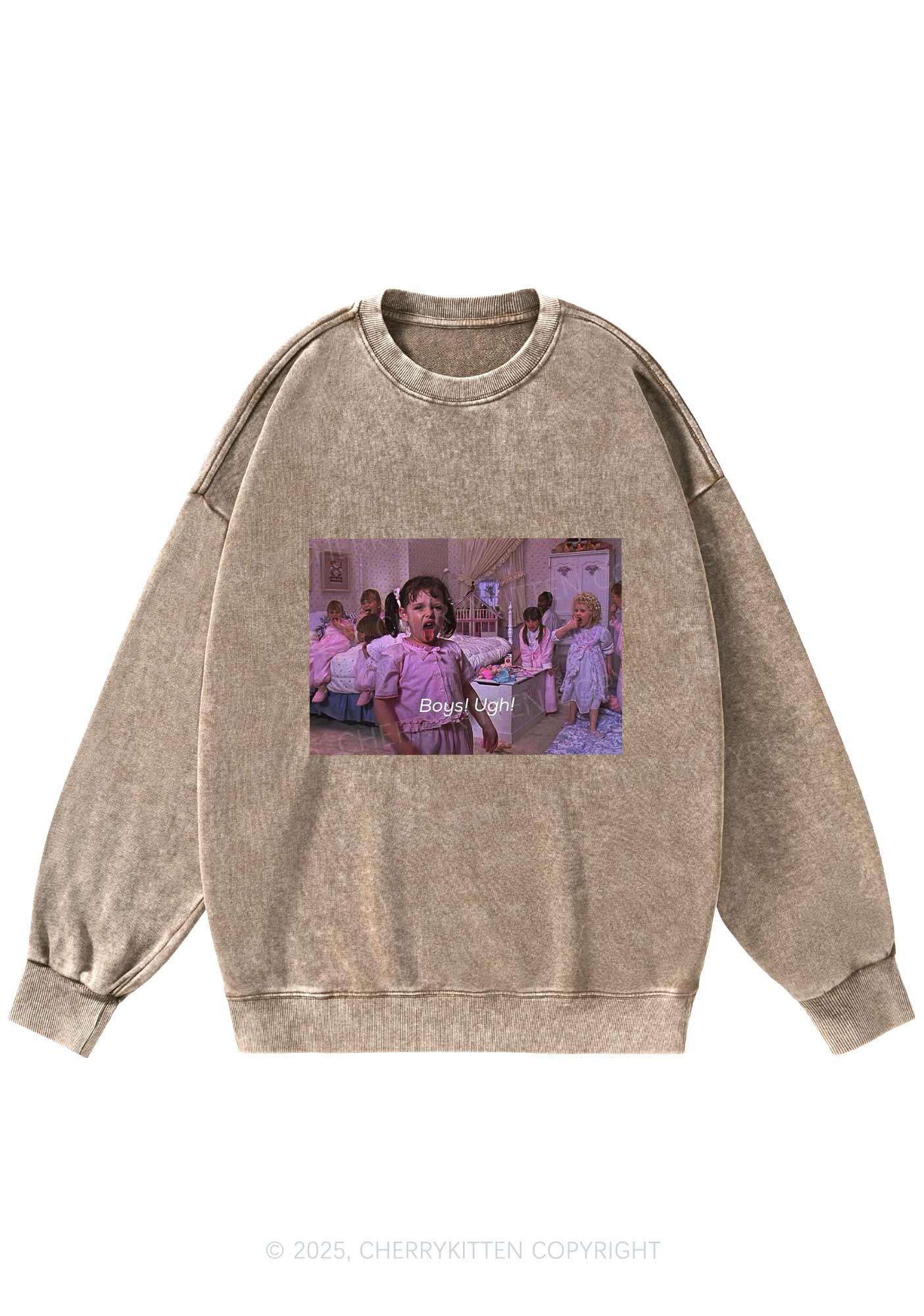 Boys Ugh Y2K Washed Sweatshirts Cherrykitten - Image 5