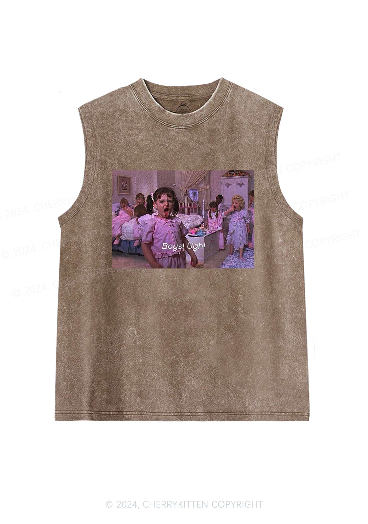 Boys Ugh Y2K Washed Tank Cherrykitten - Image 6