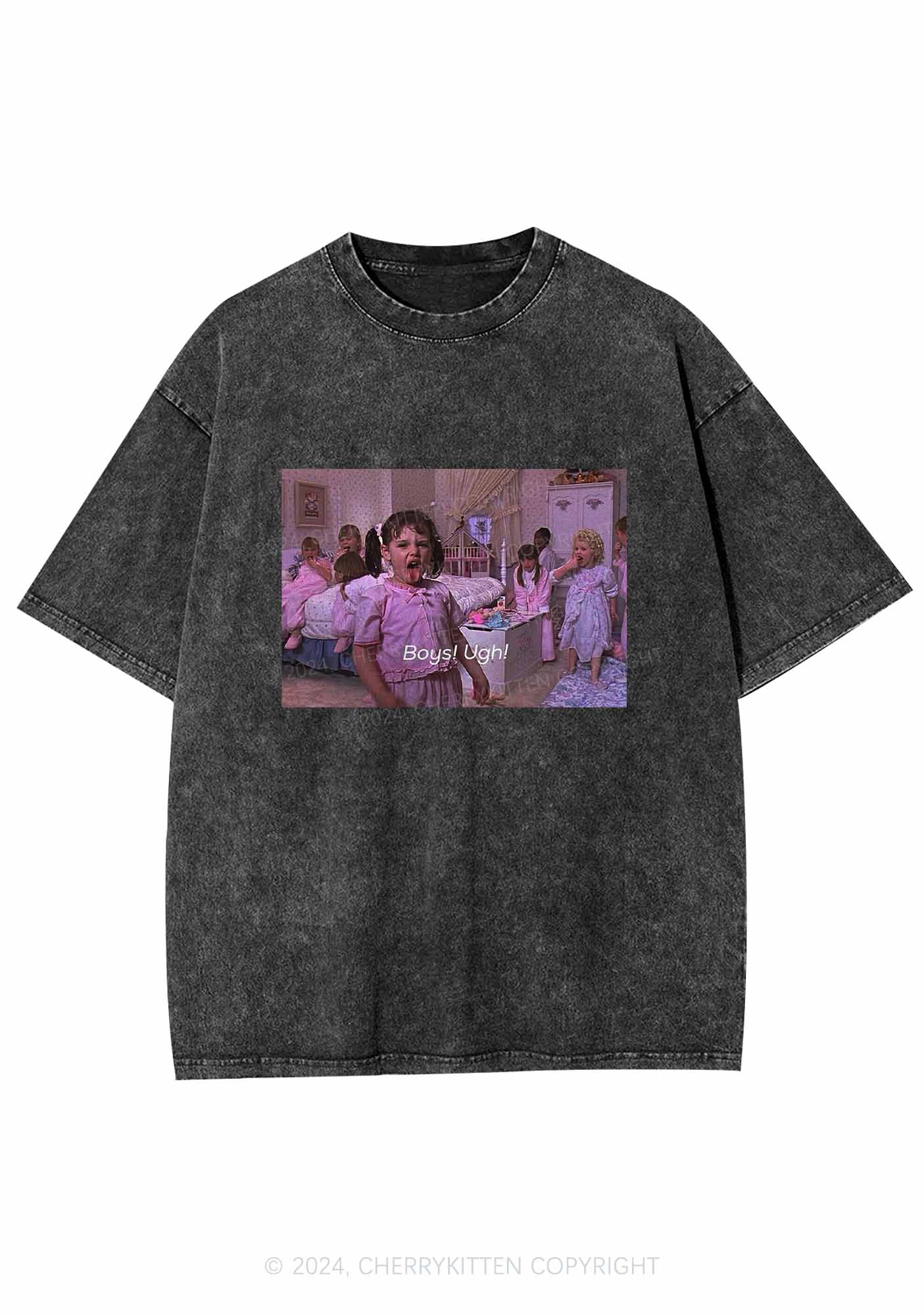 Boys Ugh Y2K Washed Tee Cherrykitten - Image 4
