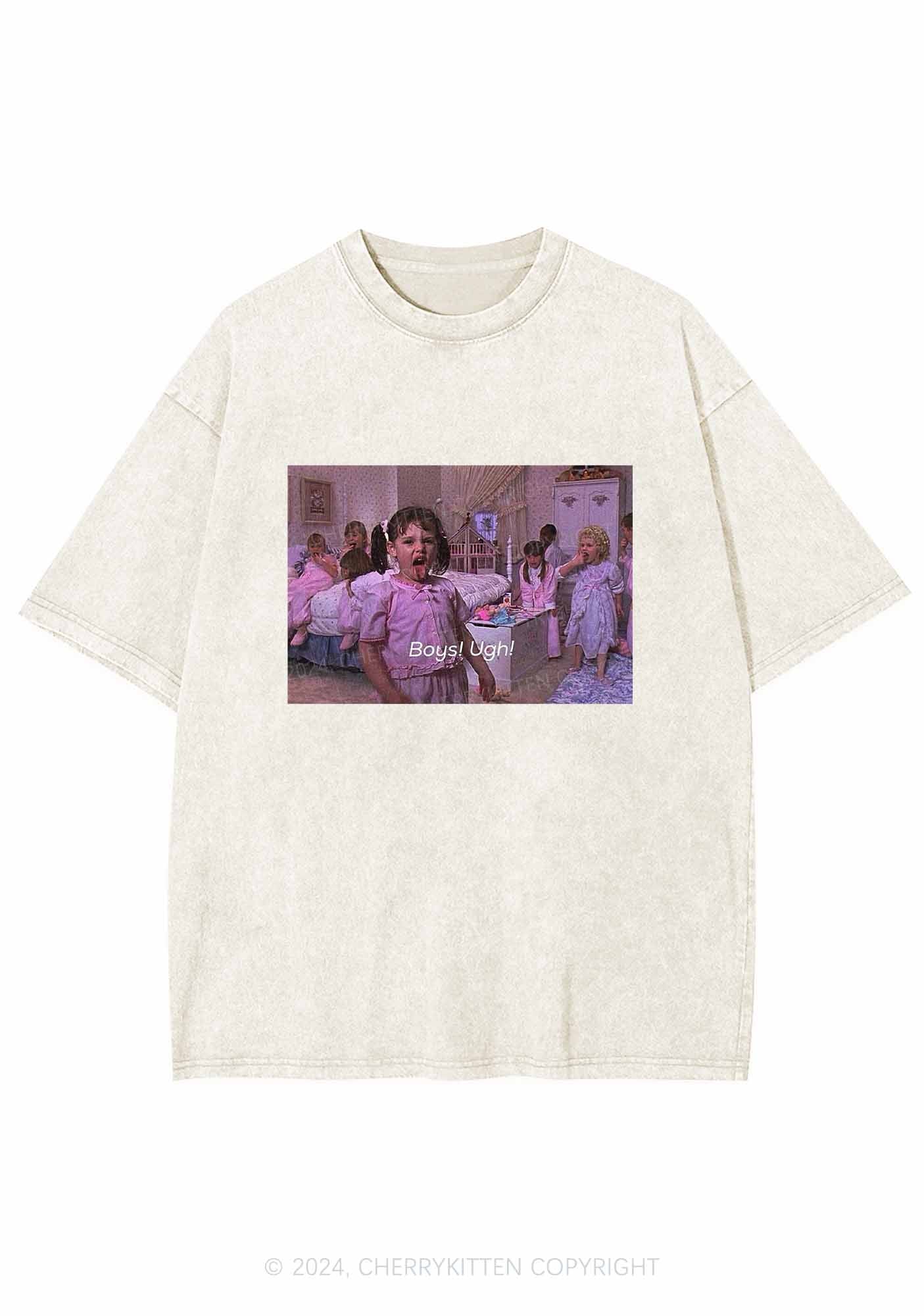 Boys Ugh Y2K Washed Tee Cherrykitten - Image 6