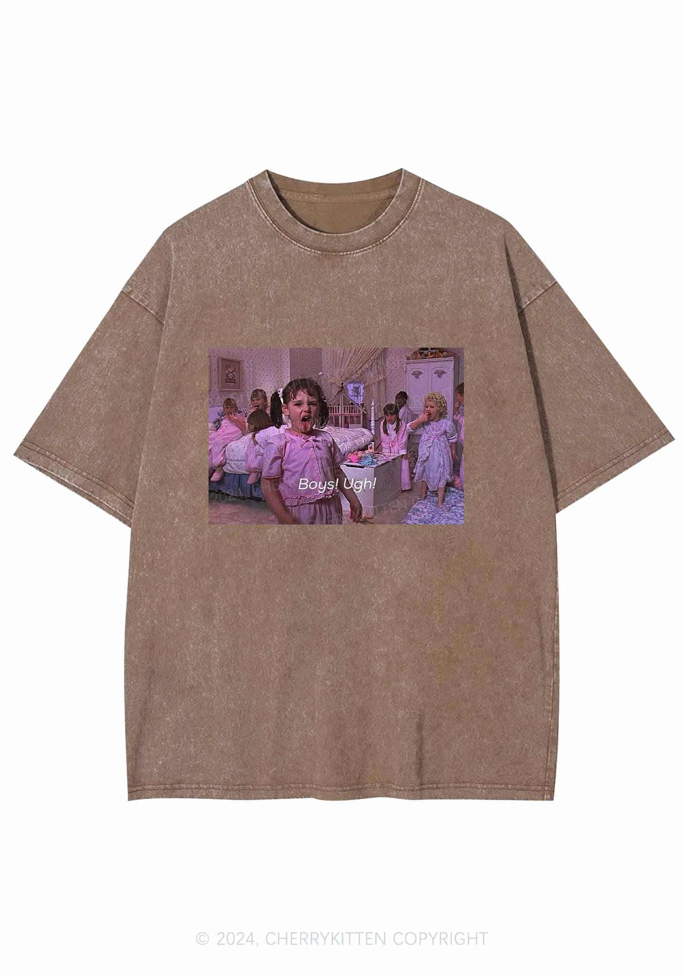 Boys Ugh Y2K Washed Tee Cherrykitten - Image 7
