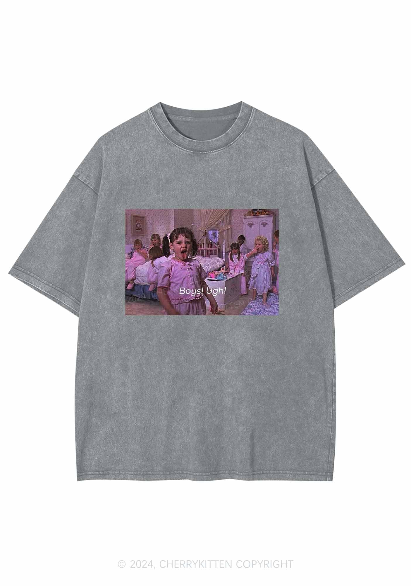 Boys Ugh Y2K Washed Tee Cherrykitten - Image 8