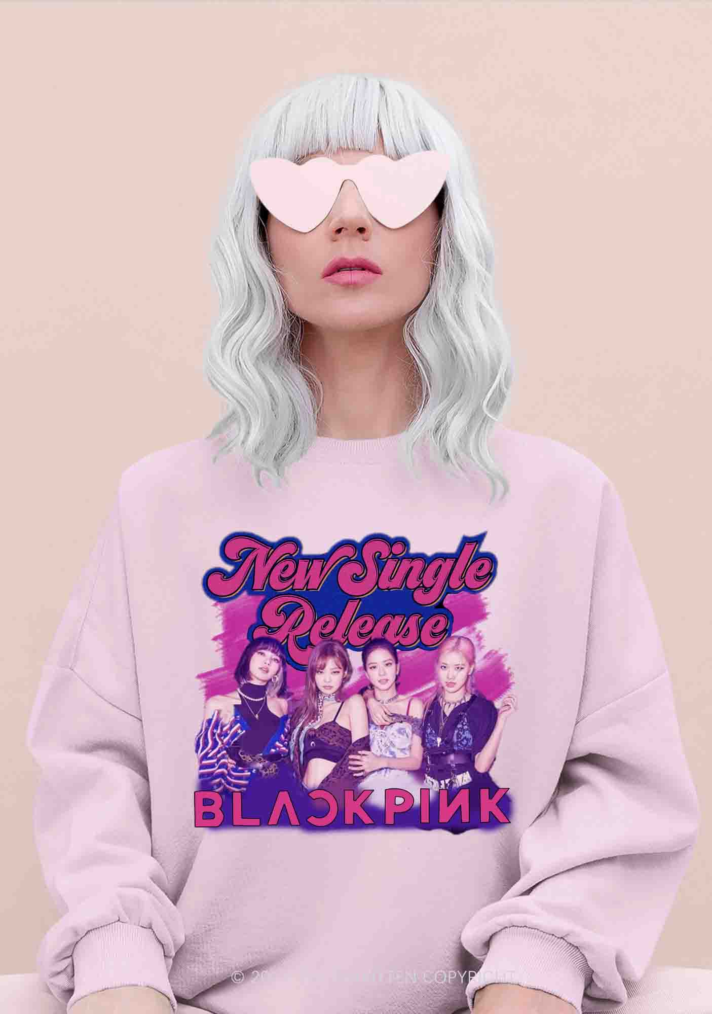 BP New Single Release Kpop Y2K Sweatshirt Cherrykitten - Image 2