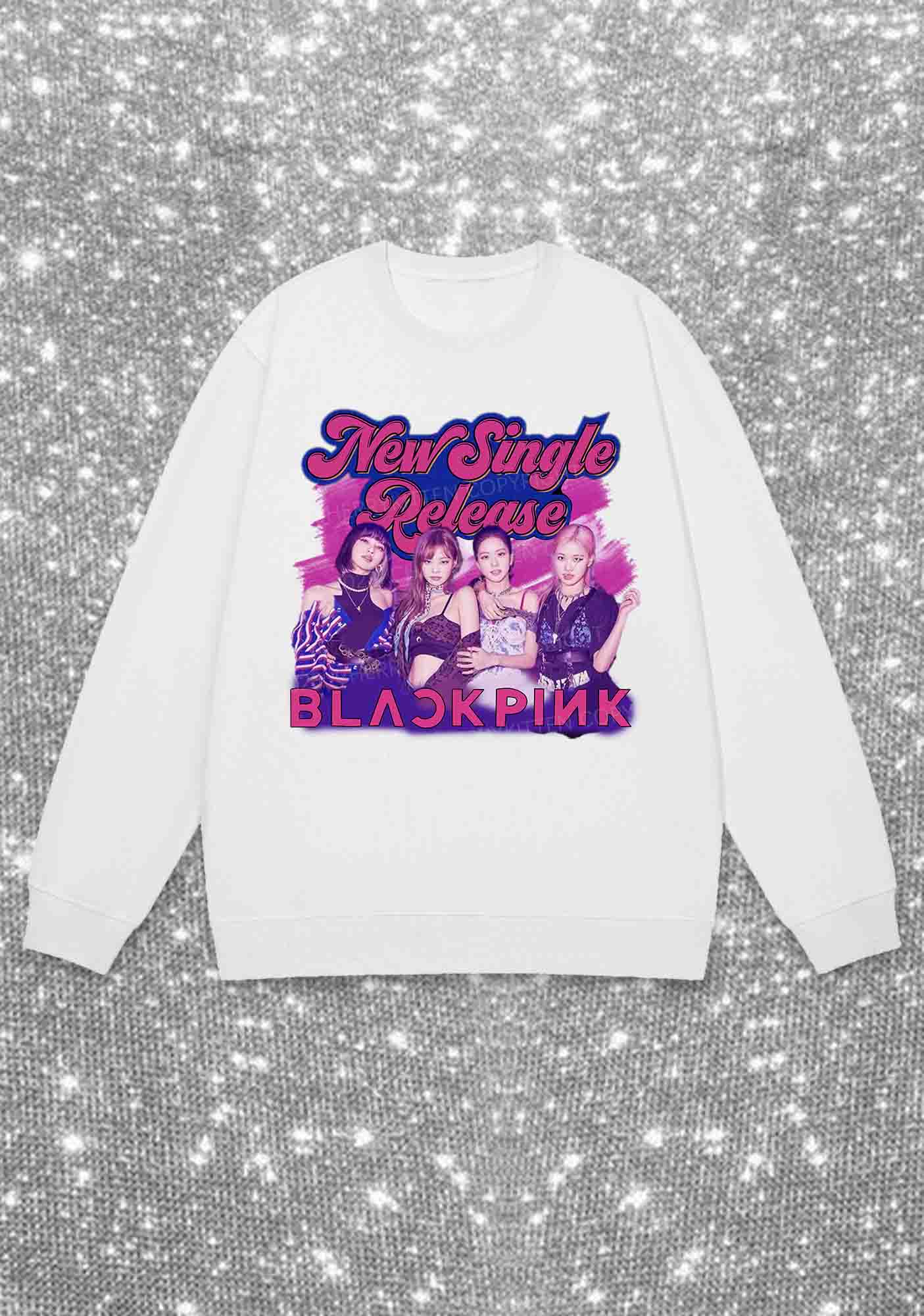 BP New Single Release Kpop Y2K Sweatshirt Cherrykitten - Image 4