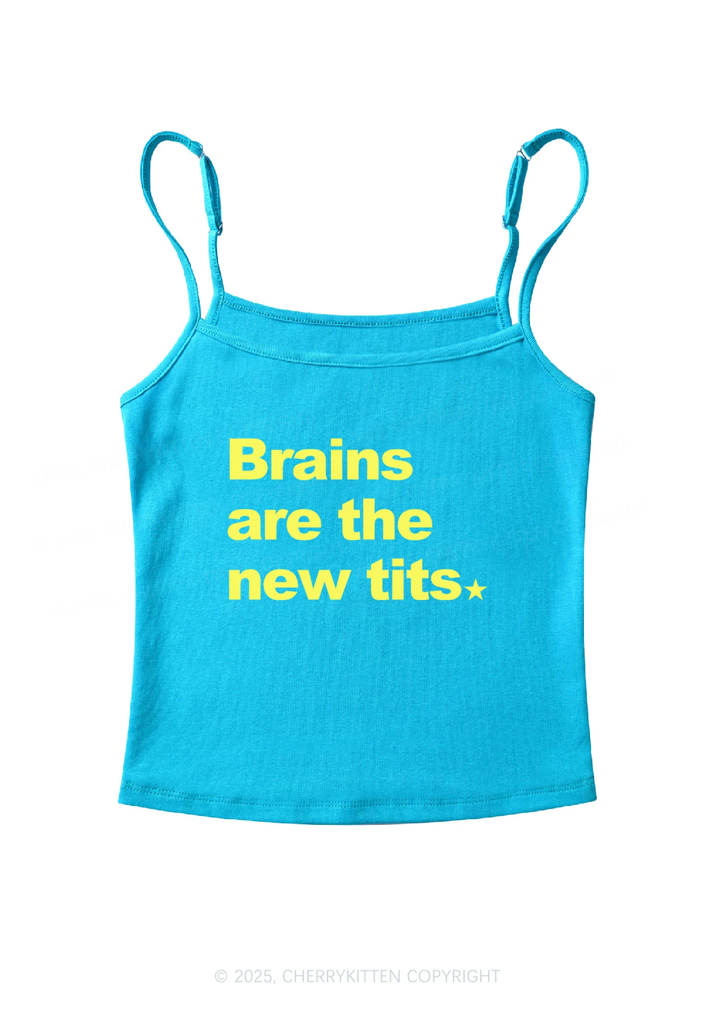 Brains Are New Txts Y2K Spaghetti Strap Cami Cherrykitten - Image 7