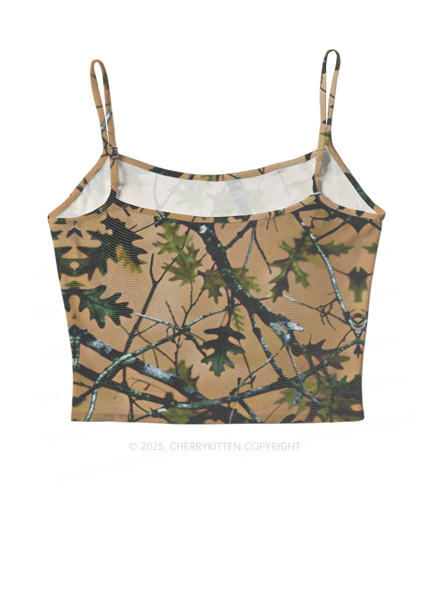 Branches Camouflage Y2K Mesh Cami Tank Cherrykitten - Image 3