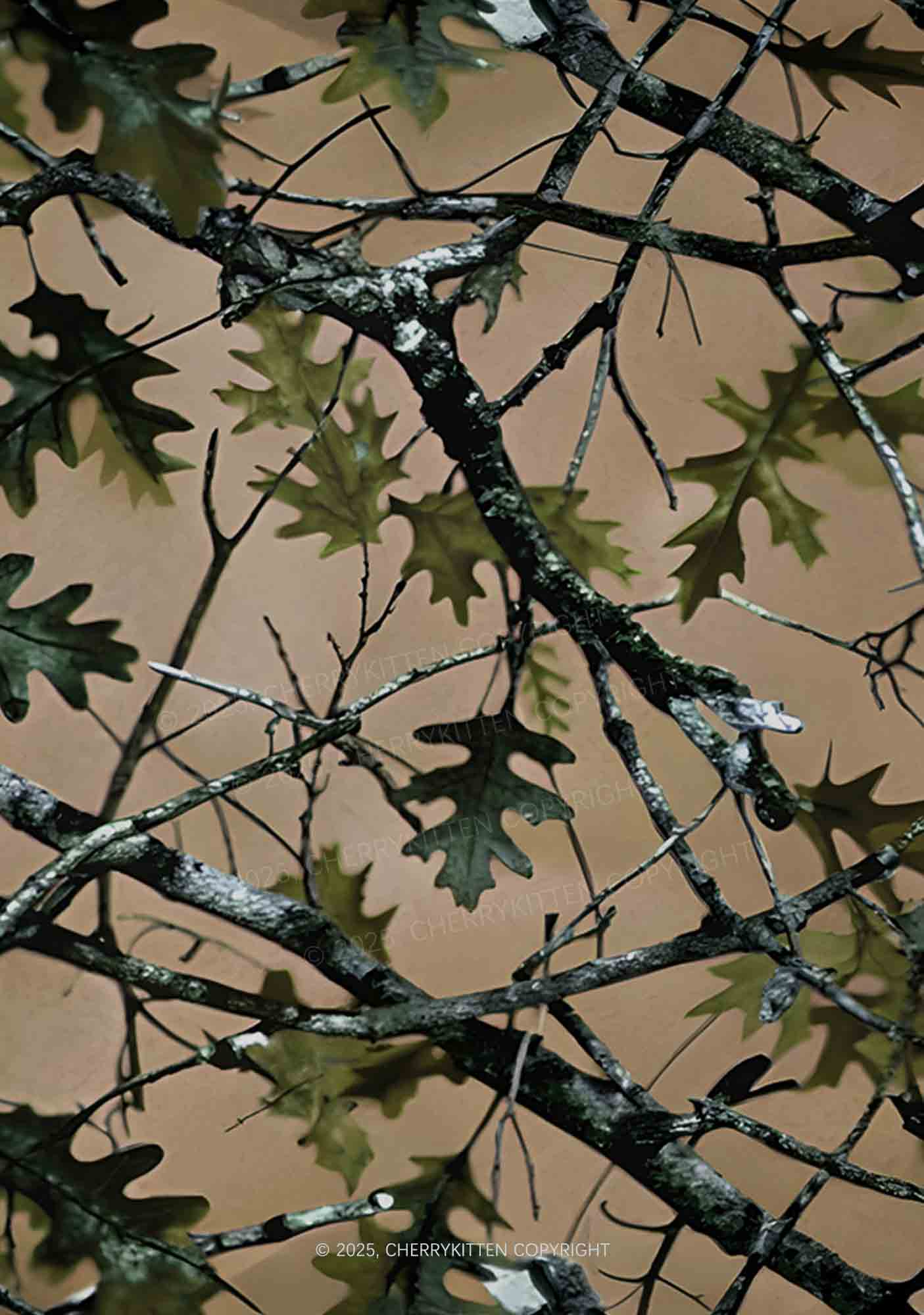 Branches Camouflage Y2K Mesh Muscle Tank Cherrykitten - Image 2