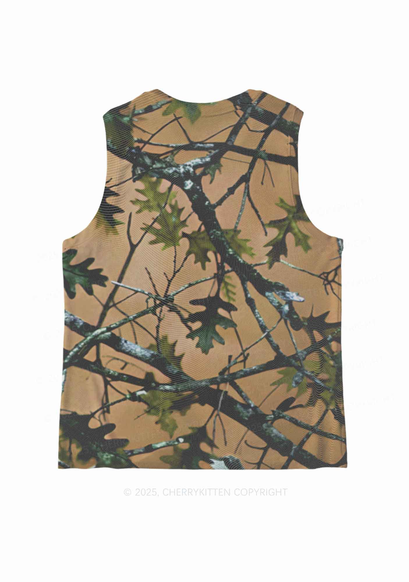 Branches Camouflage Y2K Mesh Muscle Tank Cherrykitten - Image 4