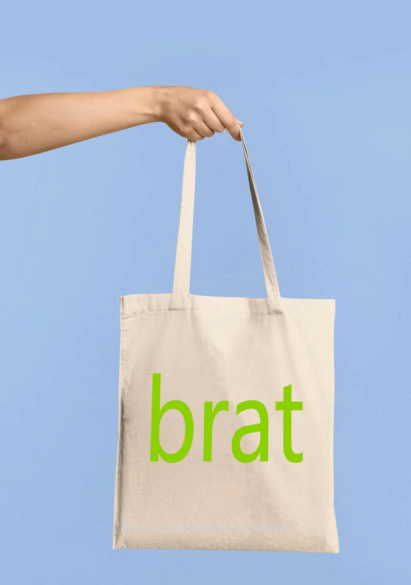 Brat Summer Canvas Tote Bag Cherrykitten - Image 2