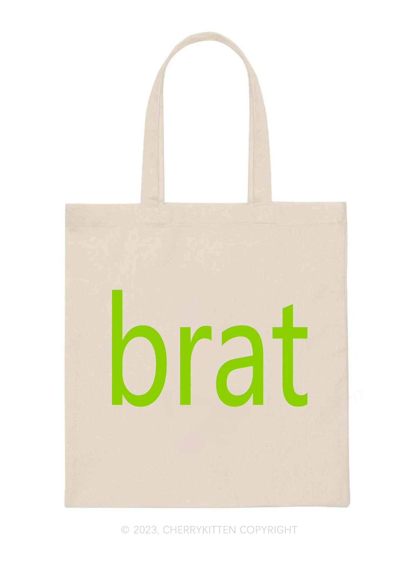 Brat Summer Canvas Tote Bag Cherrykitten - Image 3