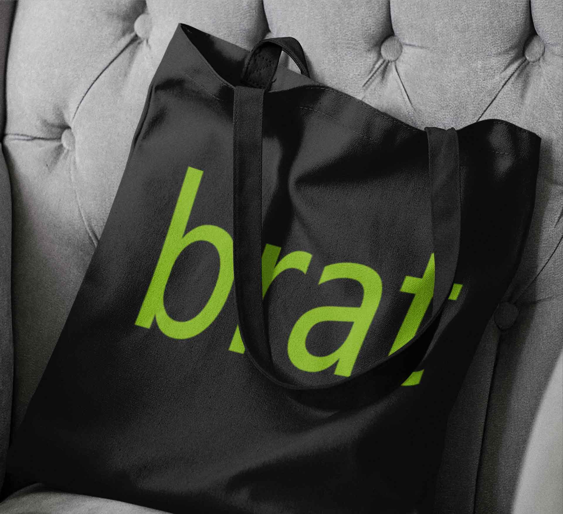 Brat Summer Canvas Tote Bag Cherrykitten - Image 4