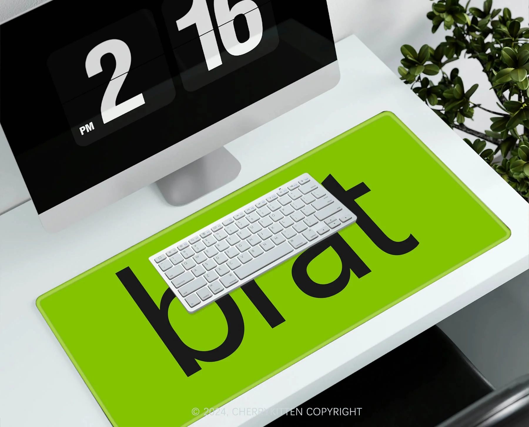 Brat Summer Y2K Desk Mat Cherrykitten - Image 3
