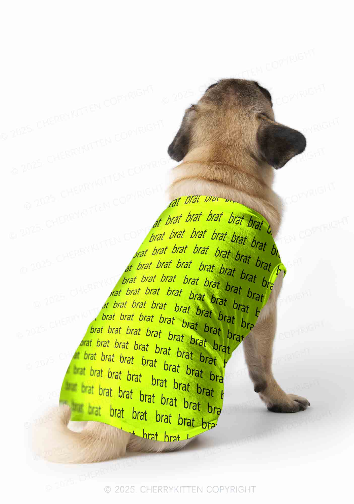 Brat Summer Y2K Pet Tank Top Cherrykitten - Image 2