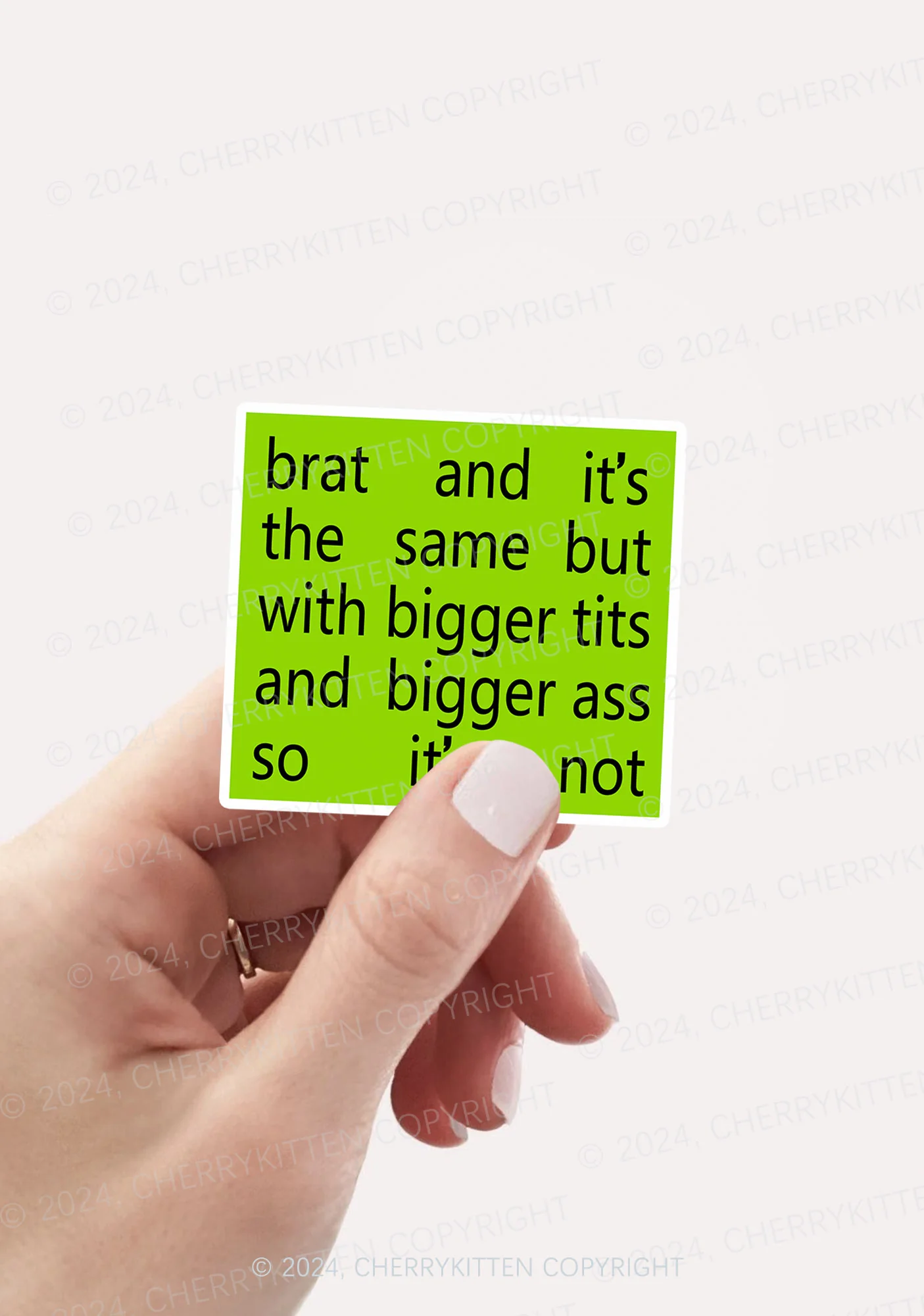 Brat The Same 1Pc Y2K Sticker Cherrykitten - Image 2