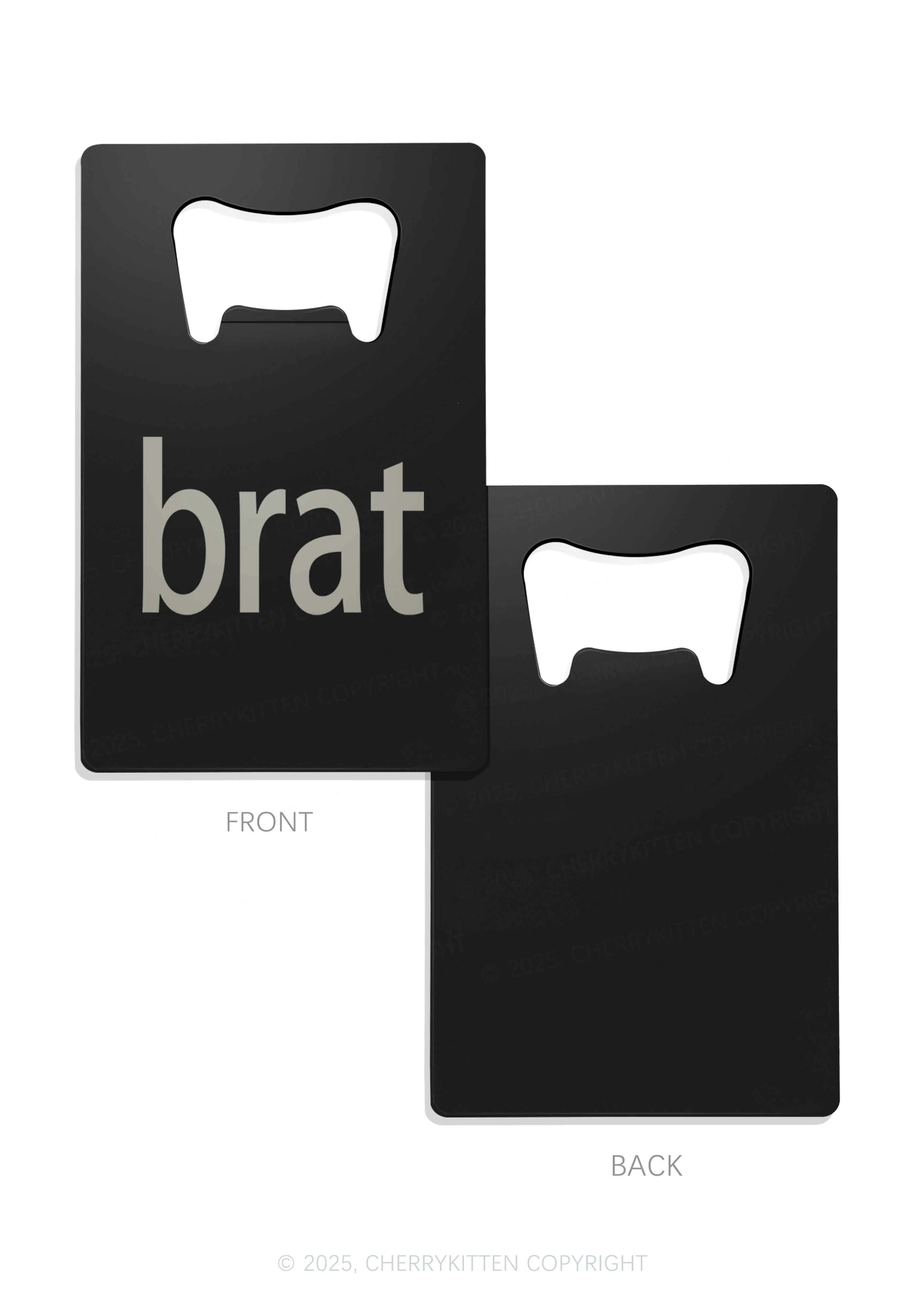 Green Brat Y2K Credit Card Bottle Openers Cherrykitten - Image 4