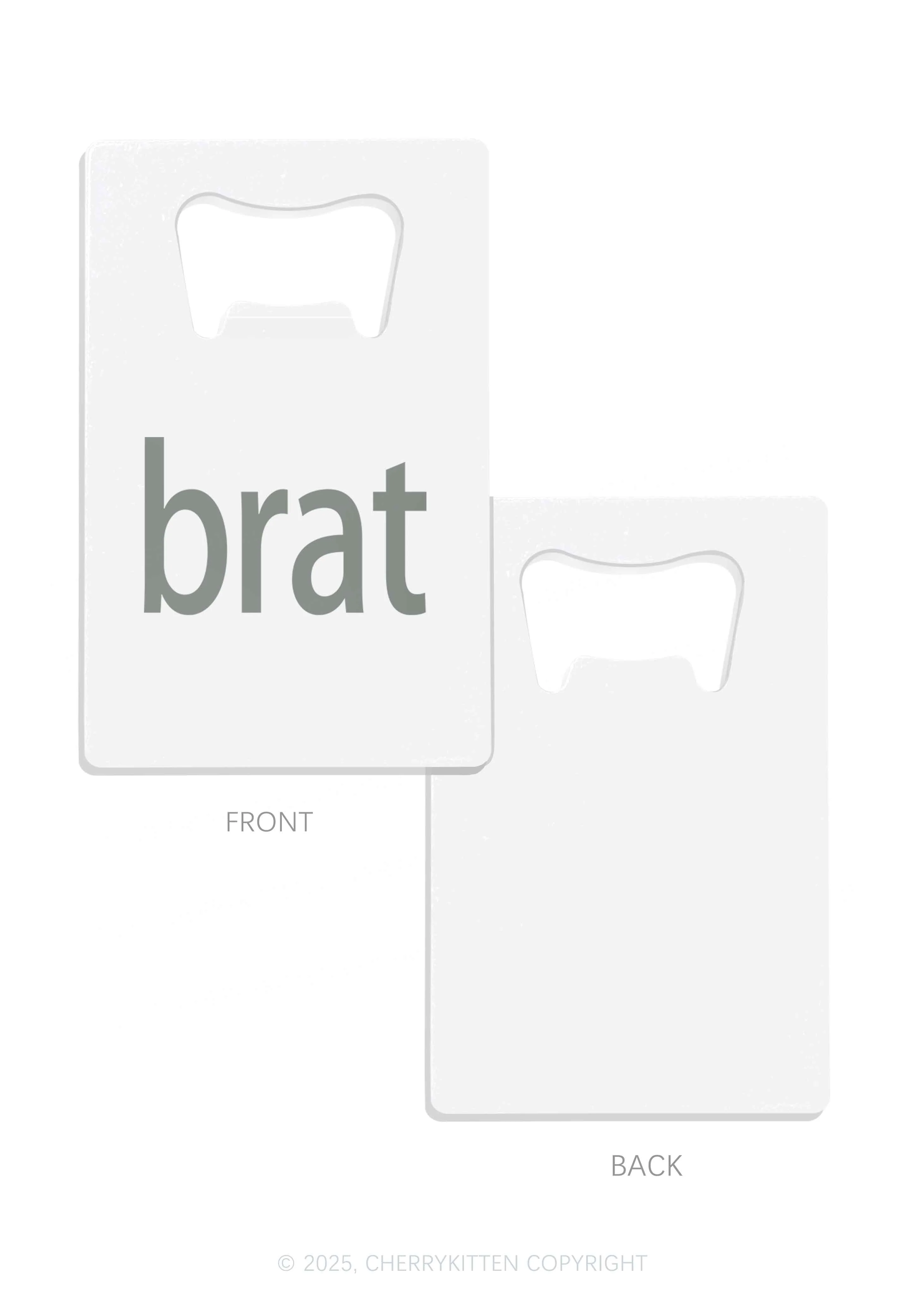 Green Brat Y2K Credit Card Bottle Openers Cherrykitten - Image 6