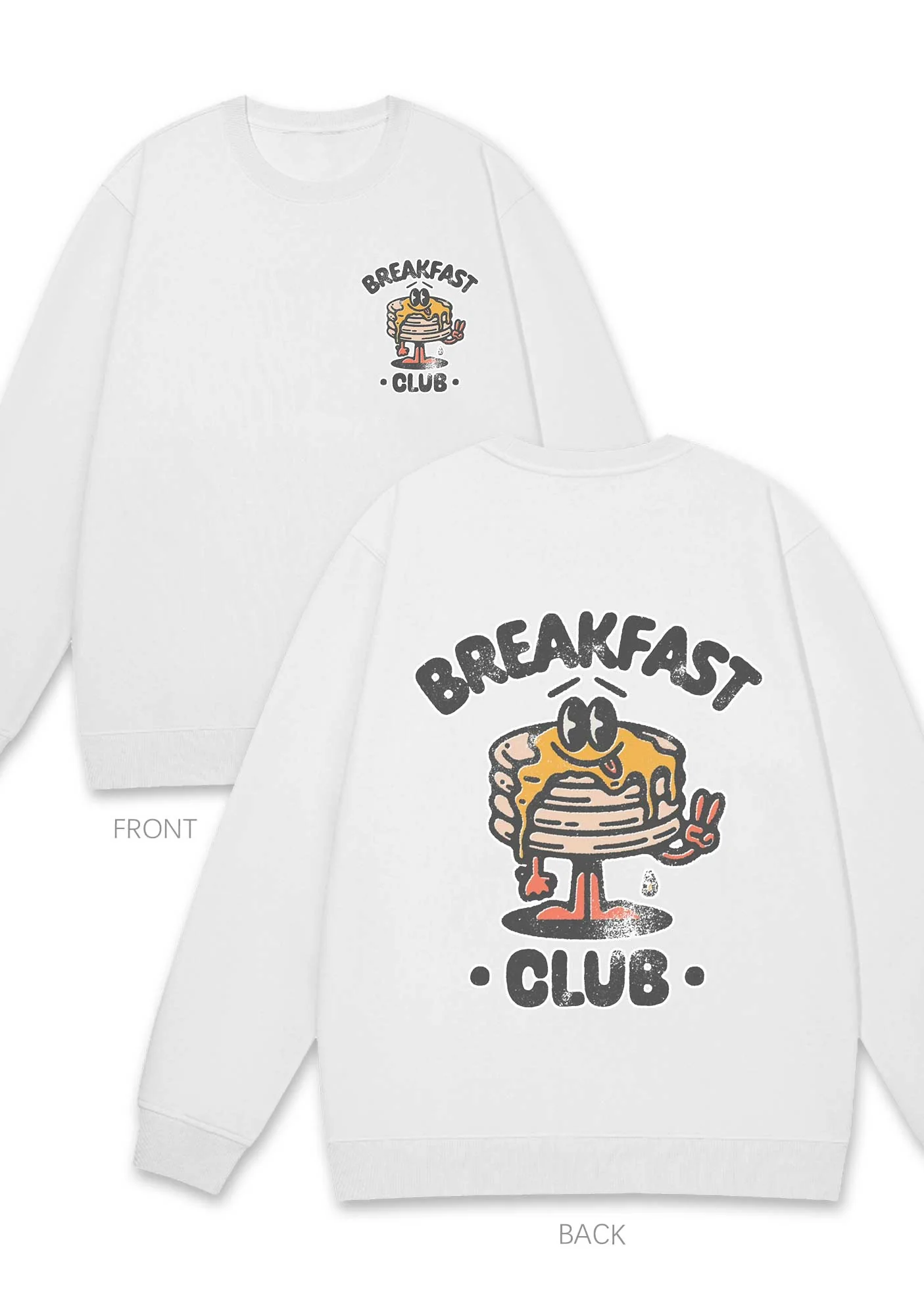 Breakfast Club Two Sides Y2K Sweatshirt - Image 3